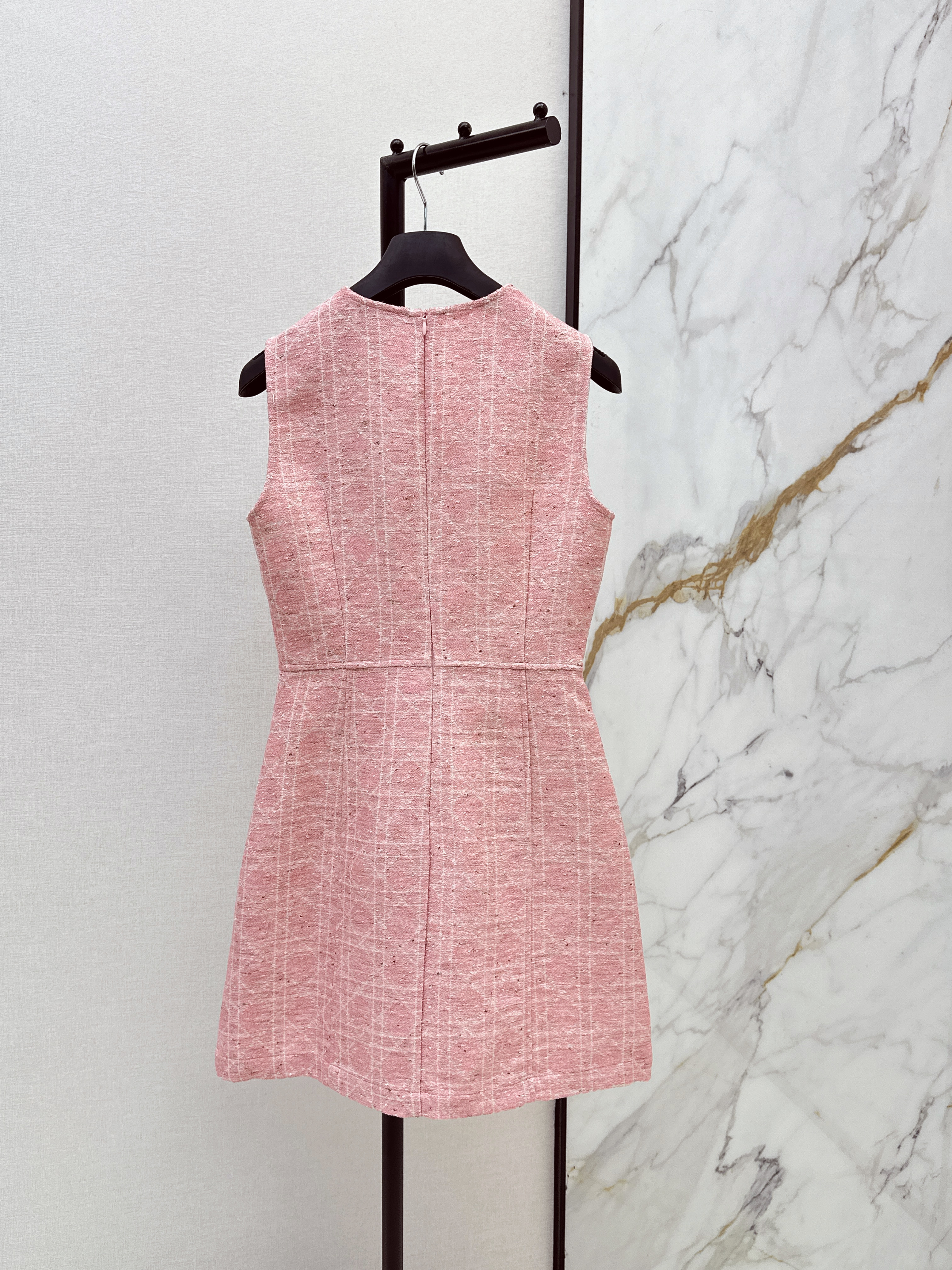 CD 26ss check sleeveless dress