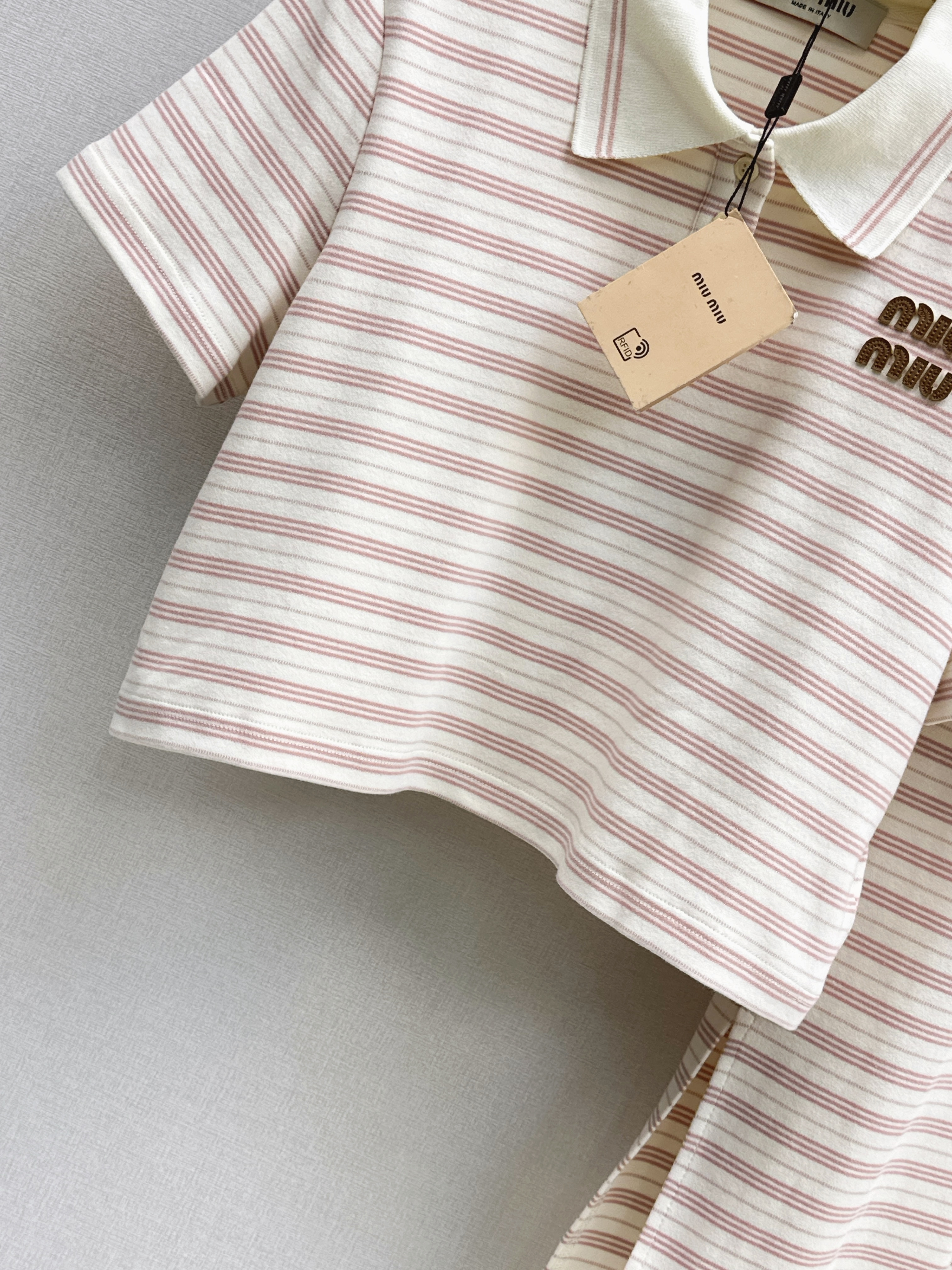 Miu 26ss stripe outfit sets