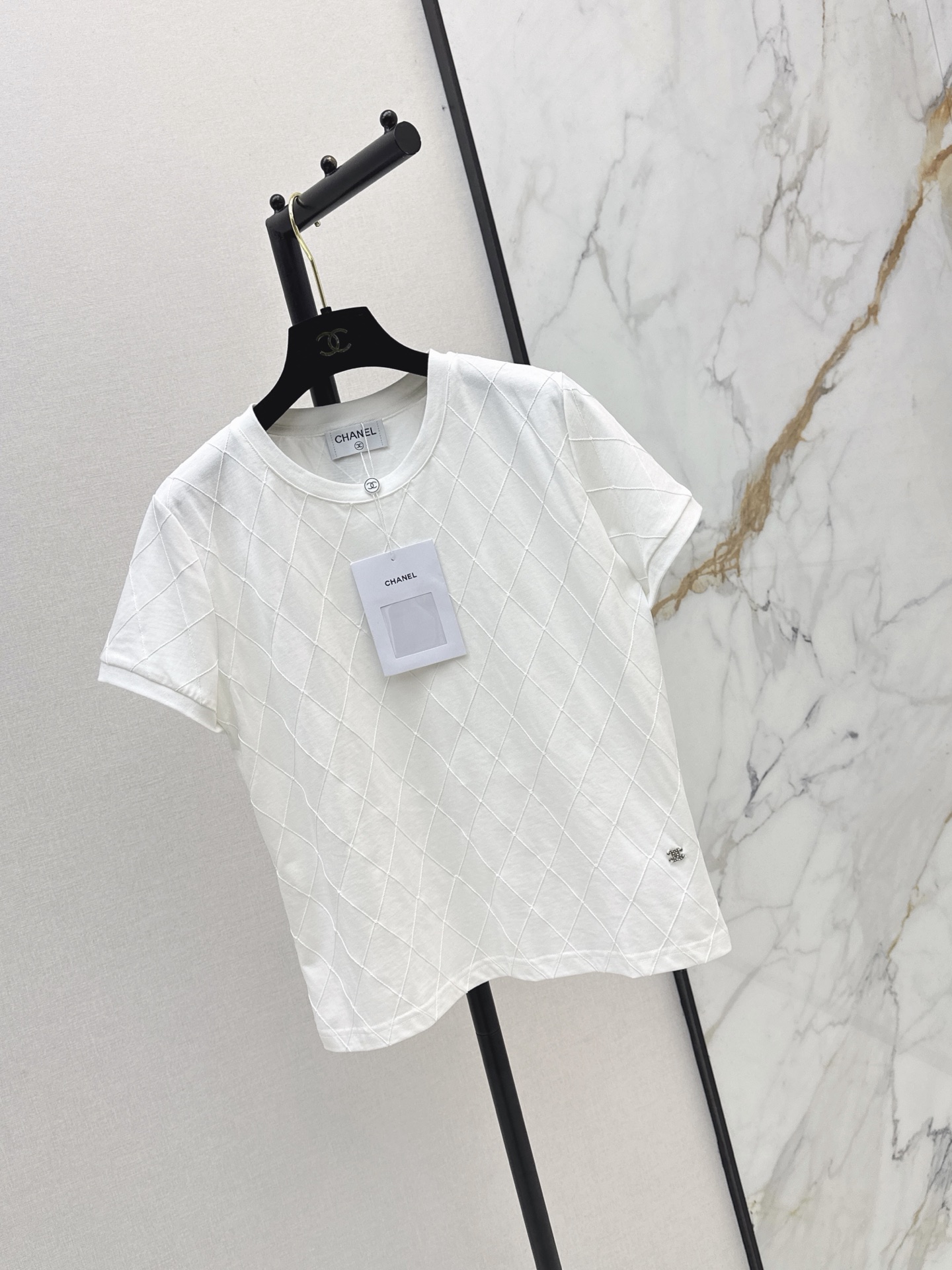 Chan 26ss argyle t-shirt