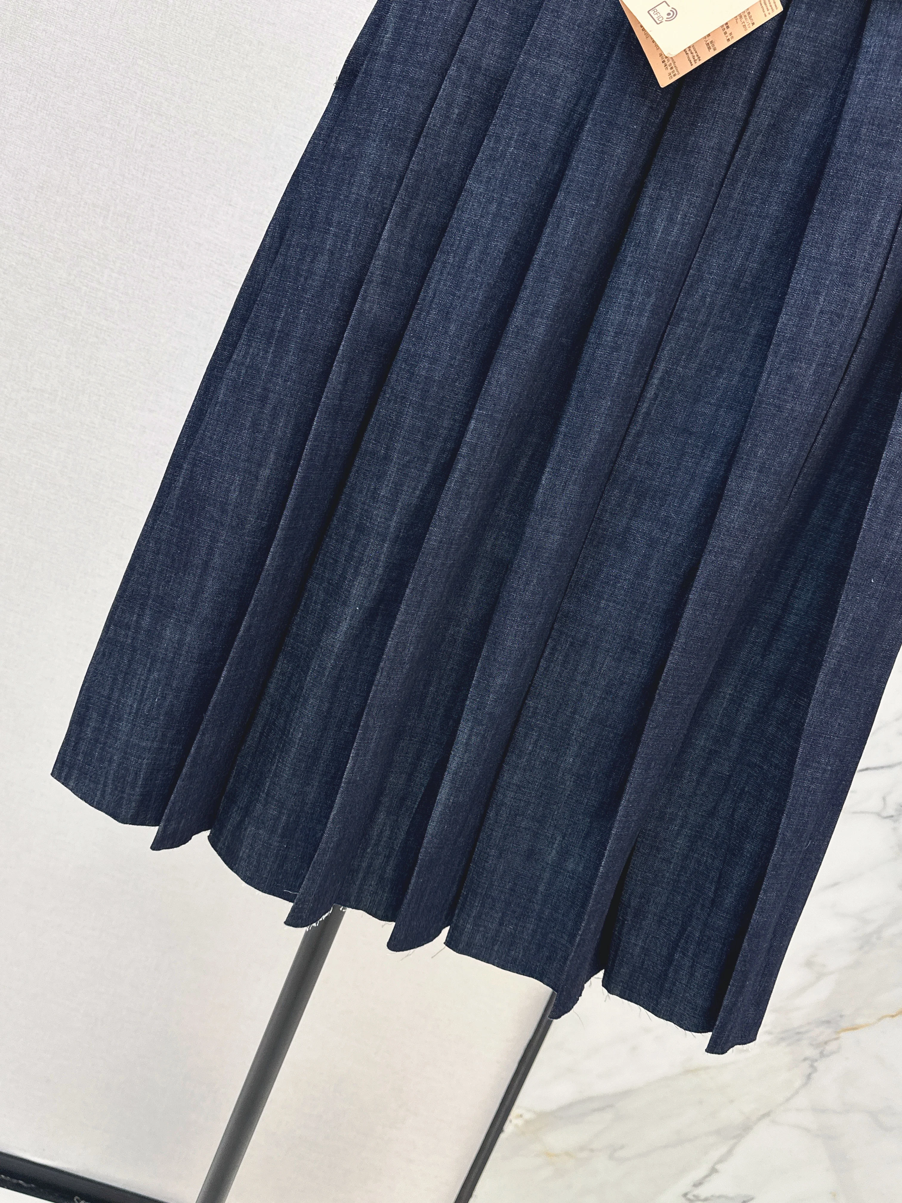 Miu26ss denim skirts with belted