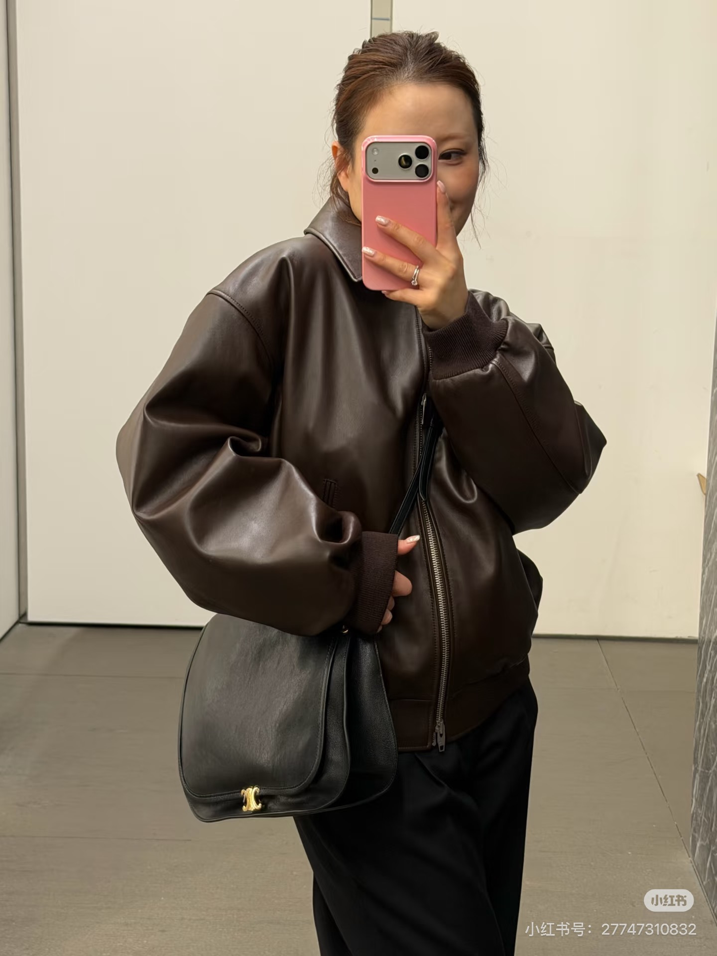 Celi 26ss leather jacket