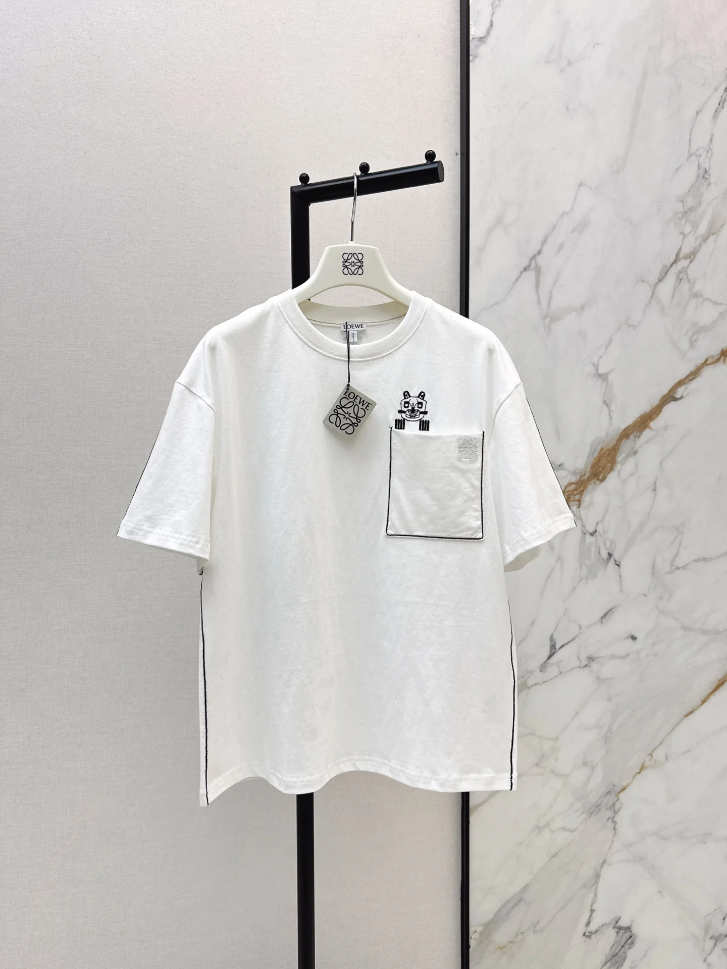 Loe 26ss embroidery t-shirts