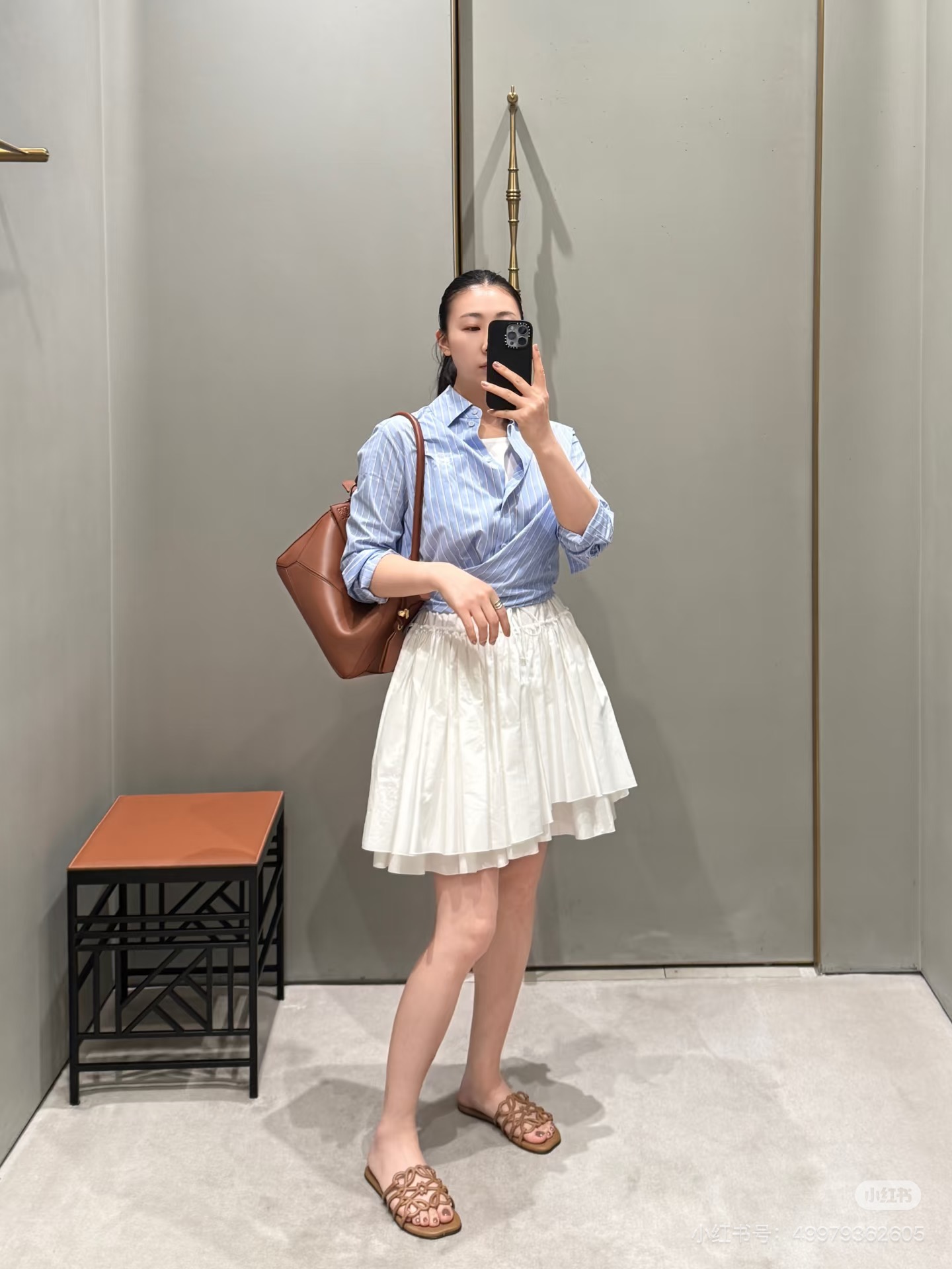 Loe 26ss stripe shirt