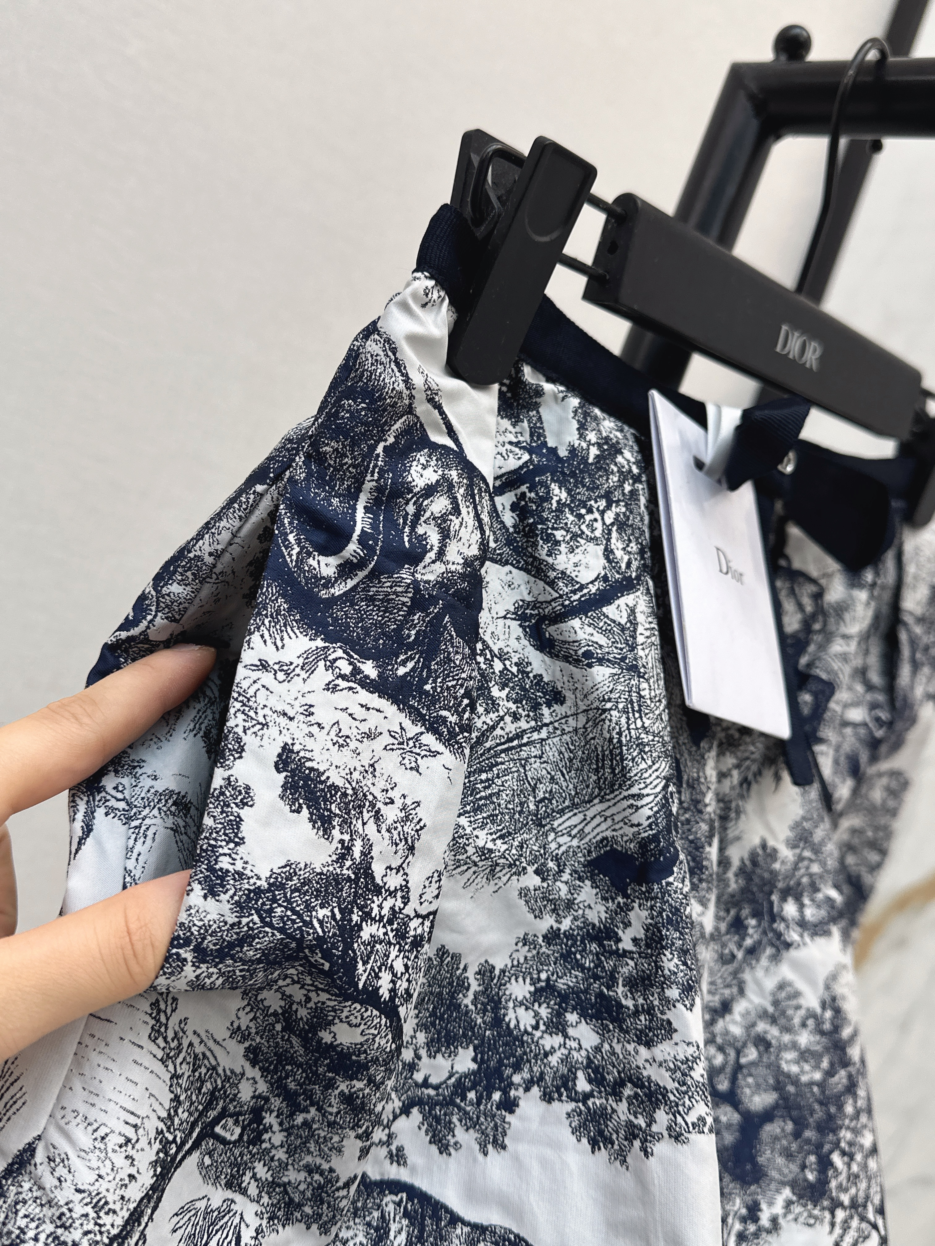 CD 26ss print A-line skirt