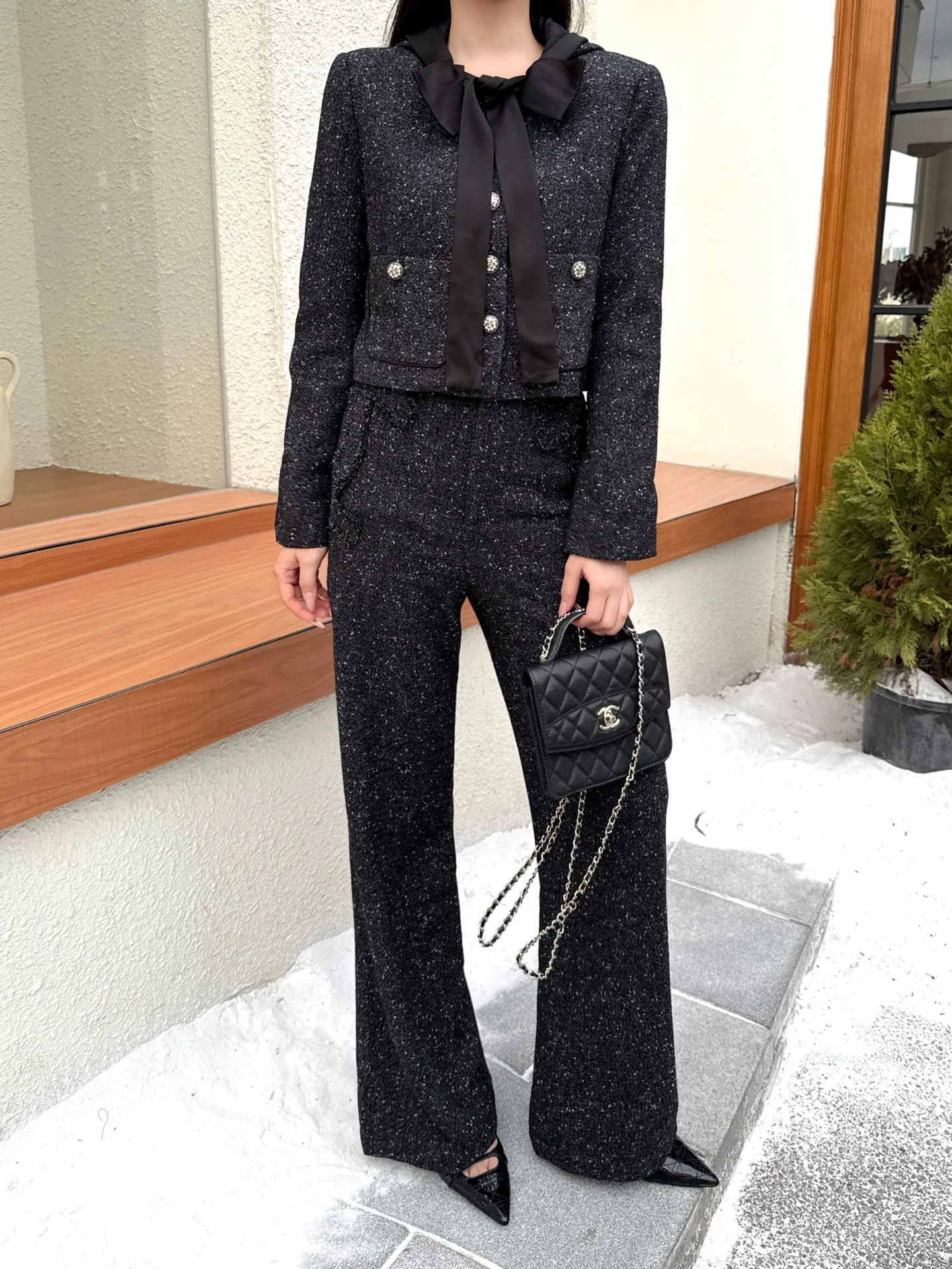 Chan 25fw woven straight pants