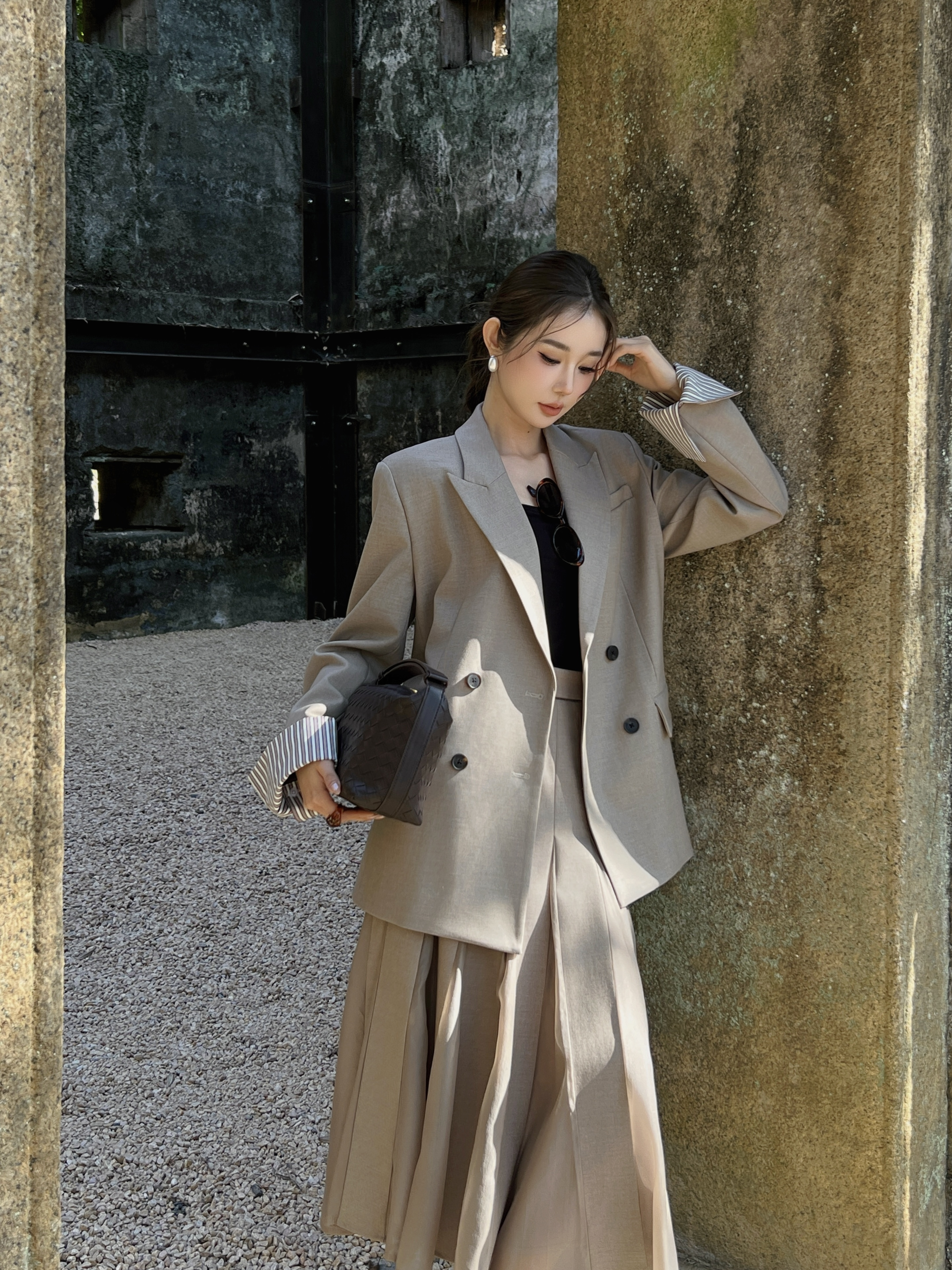 Brun 26ss contract check blazer