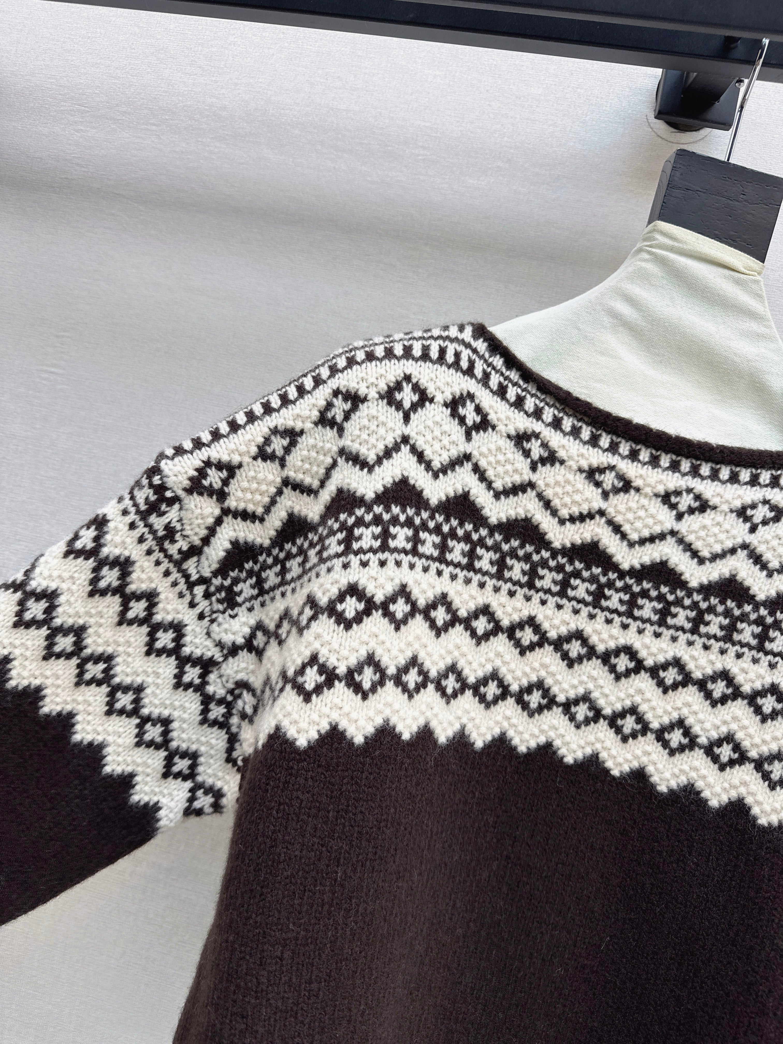 Ralp 26ss fair isle knit sweater