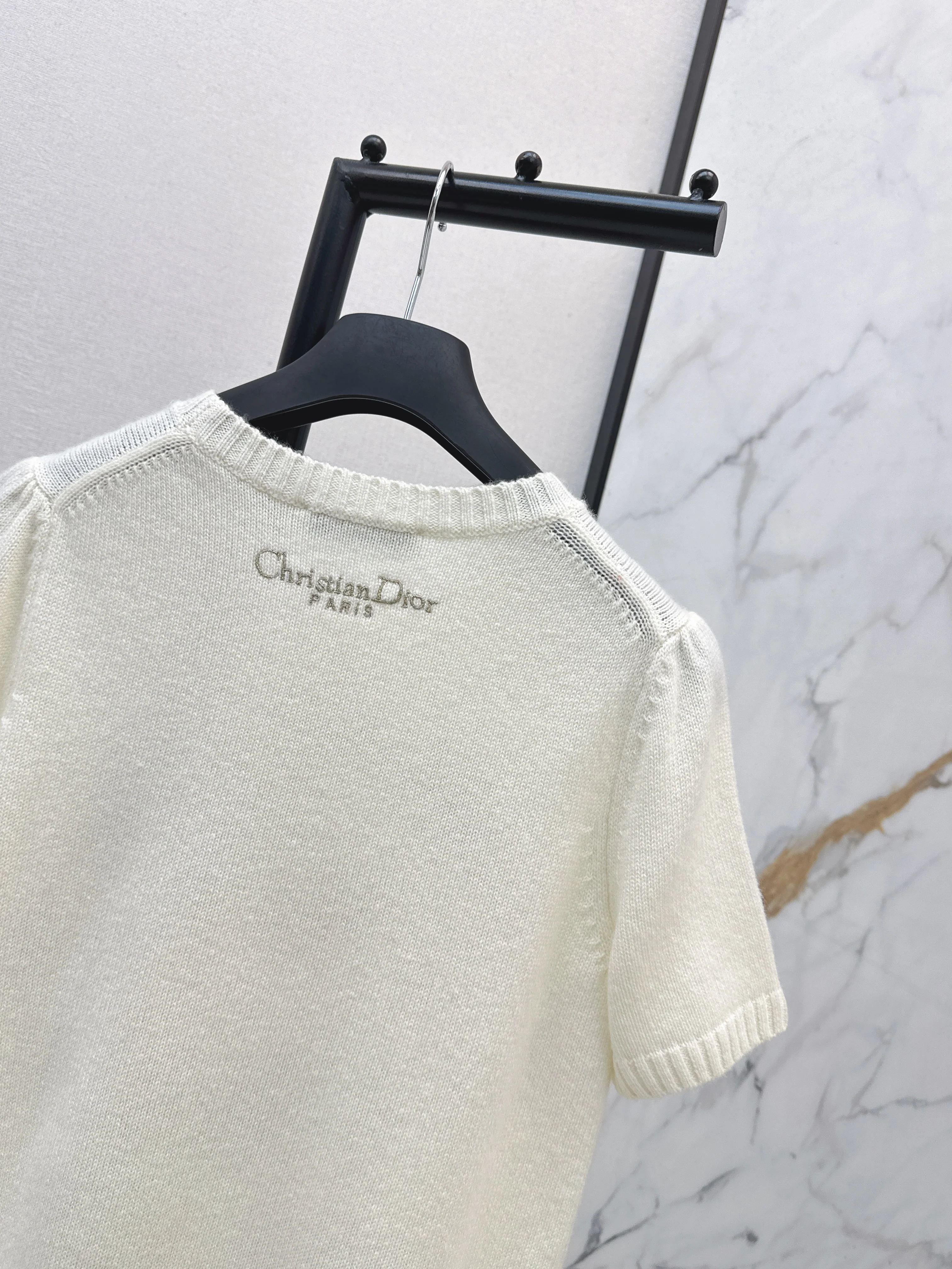 CD 26ss embroidery cashmere sweater