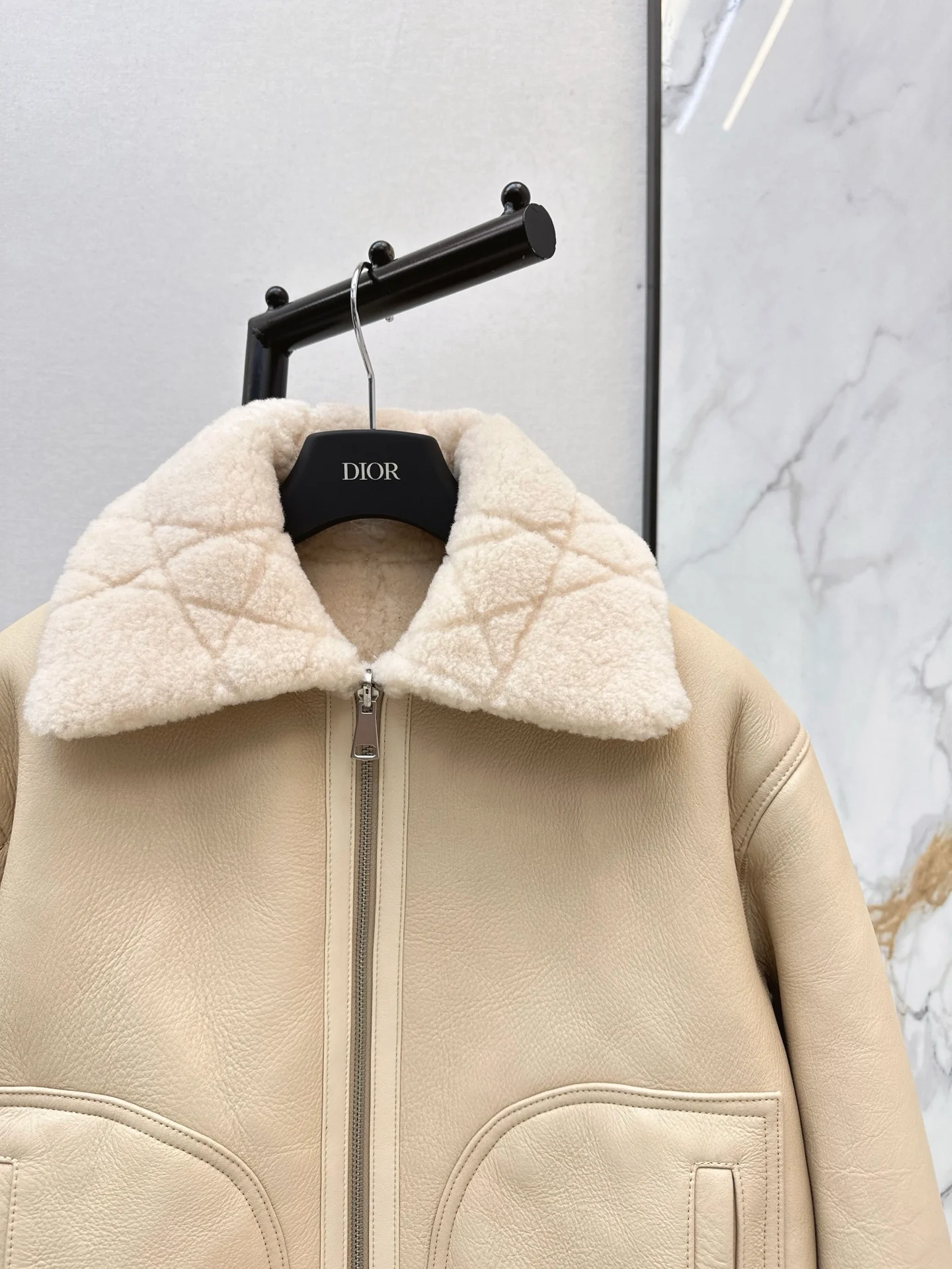 CD 26ss reversible fur jacket
