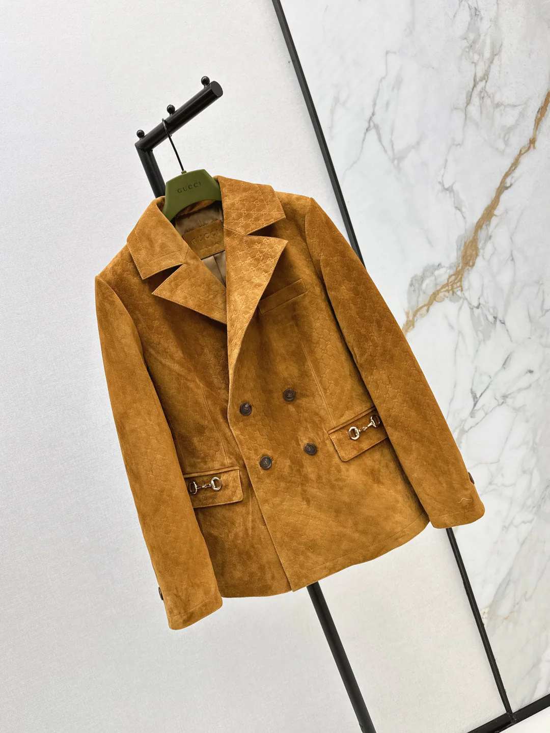 Guc 25fw suede blazer