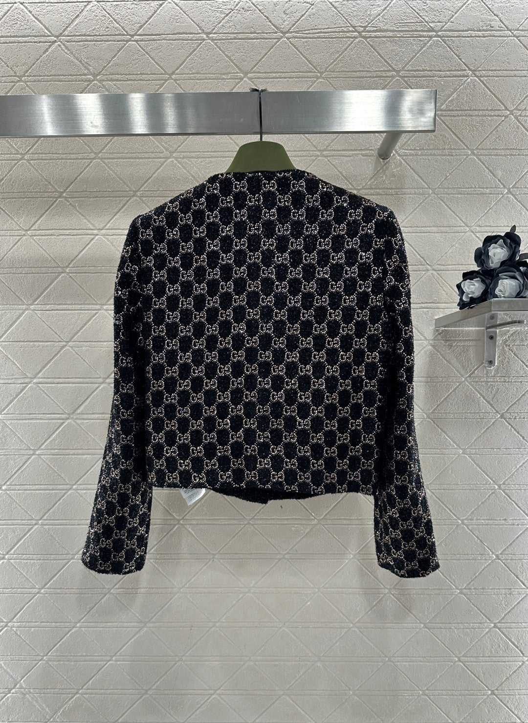 Gucc 26ss rhinestones blazer