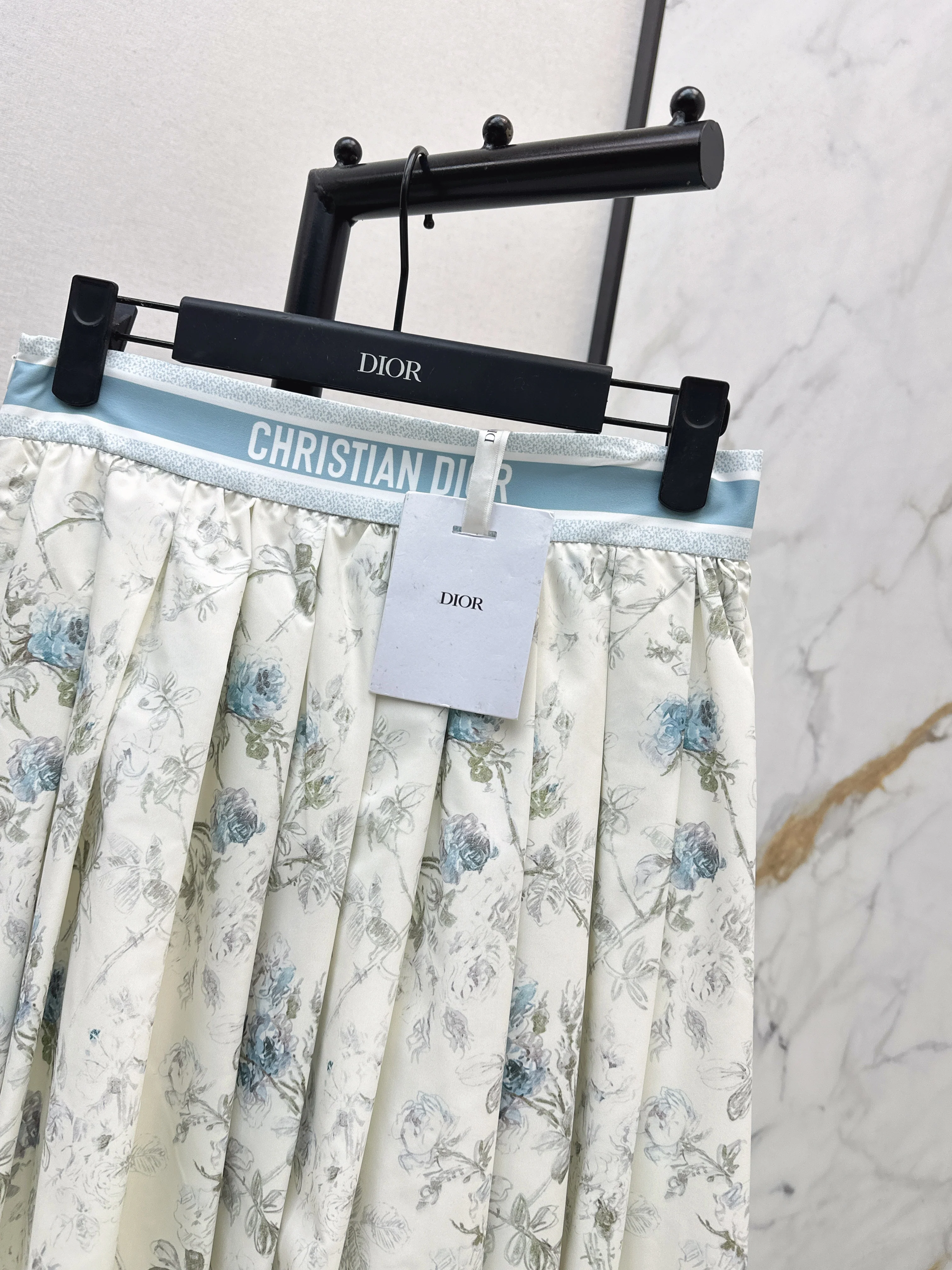 CD 26ss print pleated skirts