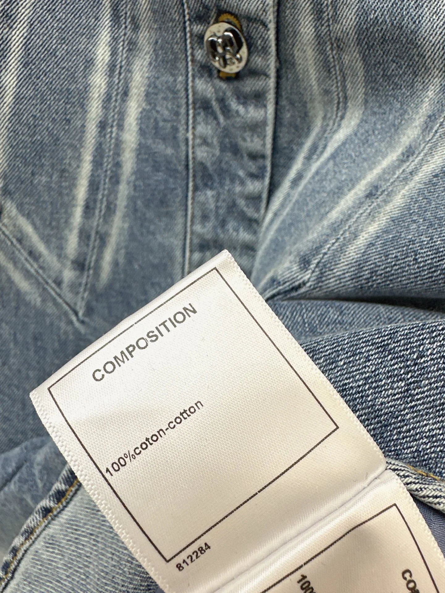 Chan 25fw sleeveless bow denim dress