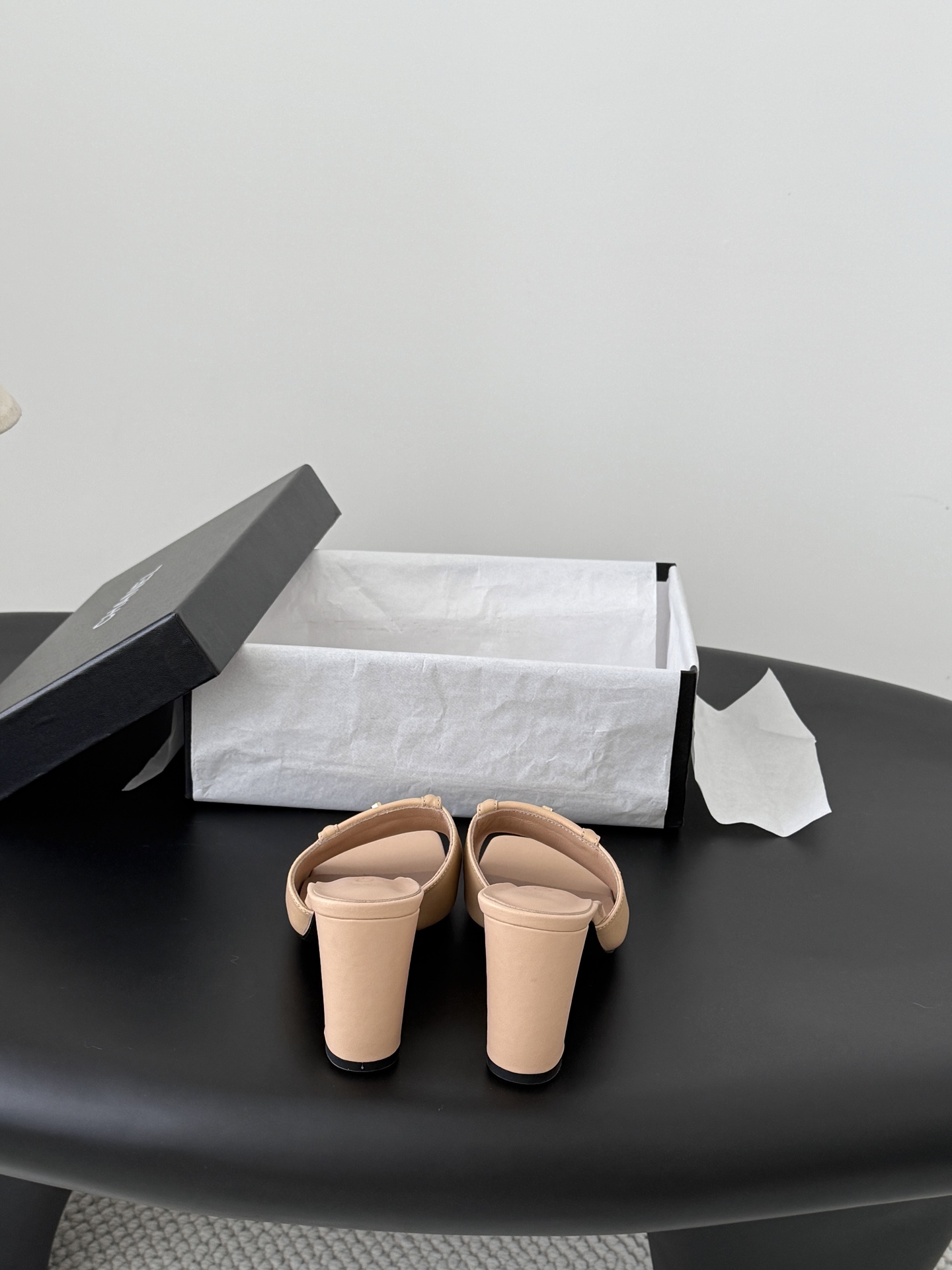 Chan 26C mule block heel
