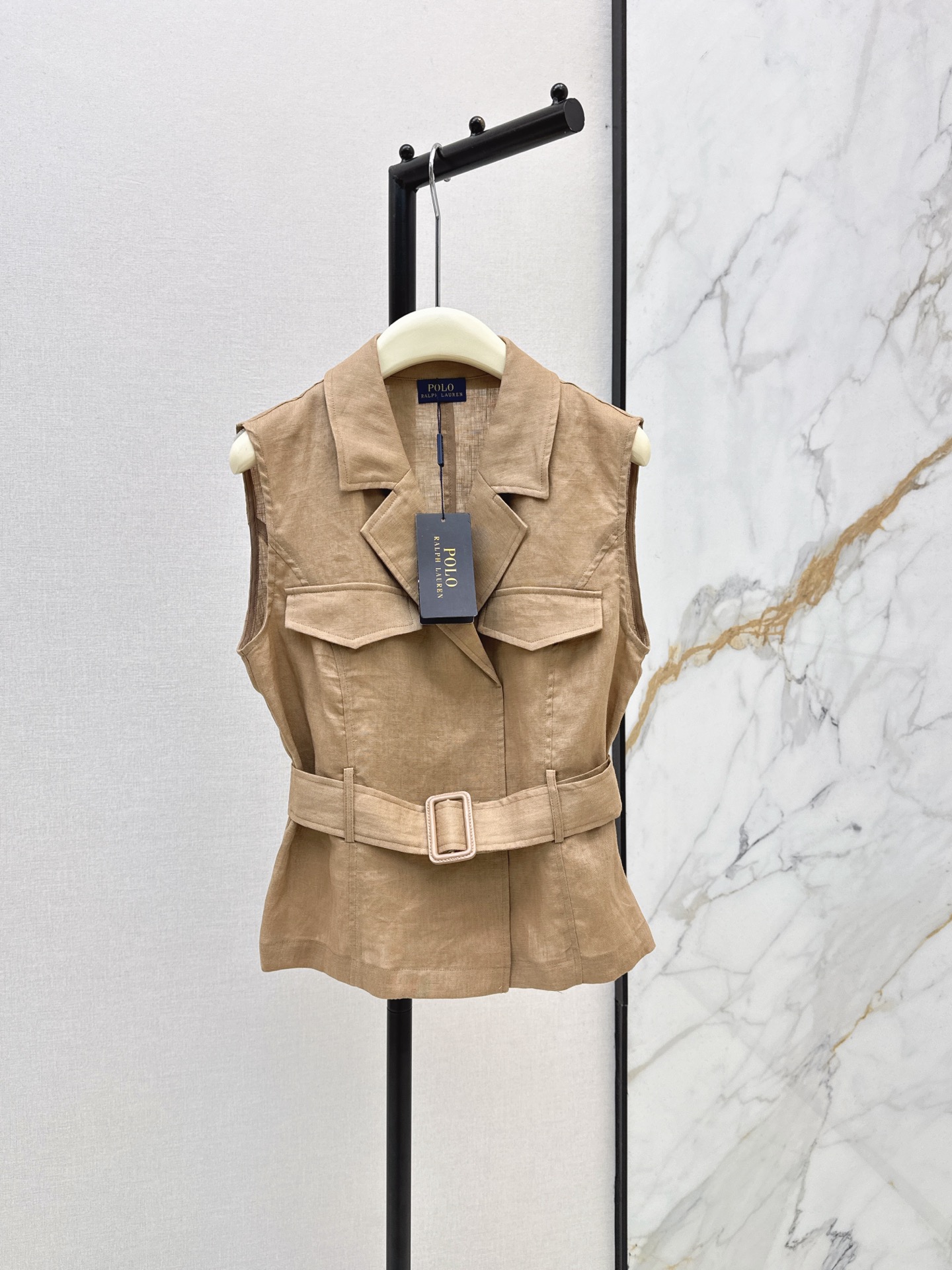 Ralp 26ss linen vest jacket