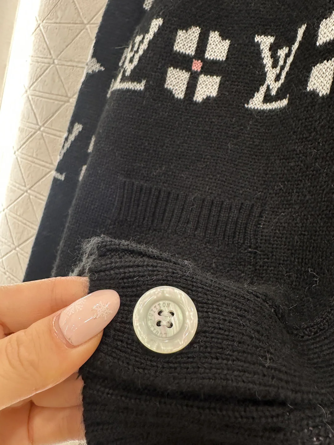 Louis 26ss jacquard knit cardigan