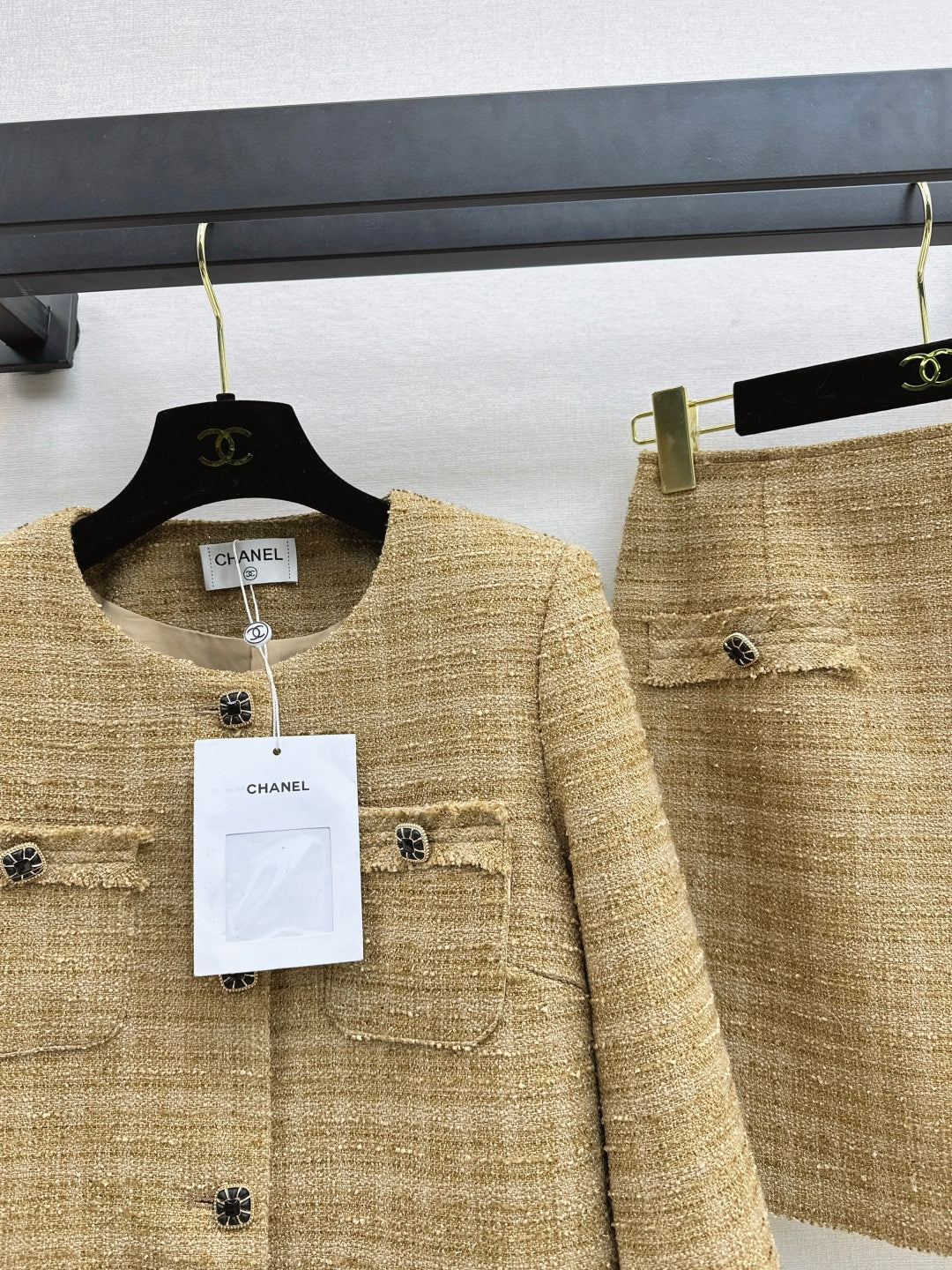 Chan 25fw woven tweed suit