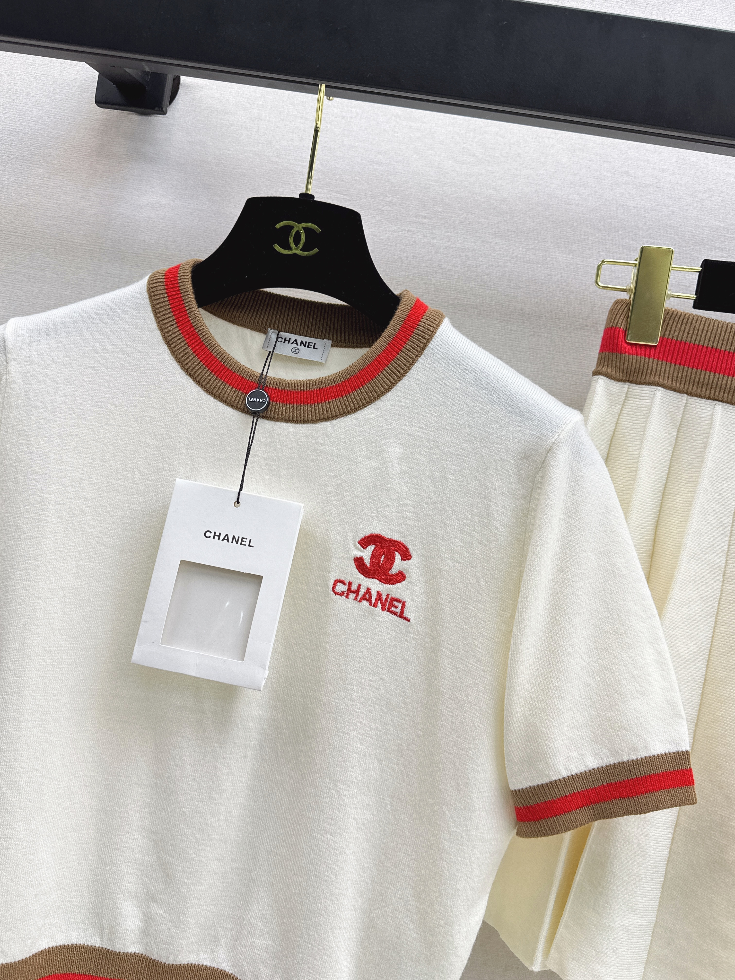 Chan 26ss knitted outfit sets