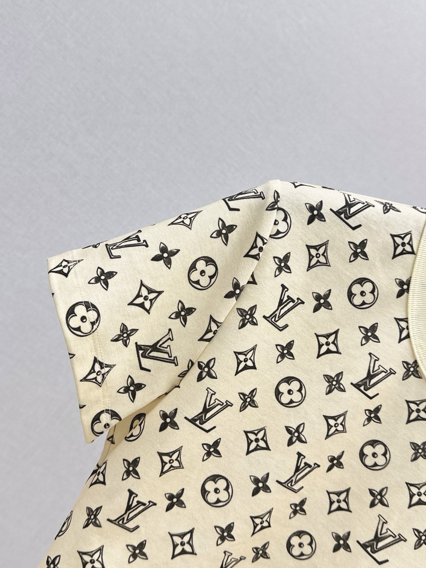 Loui 26ss cropped print t-shirt