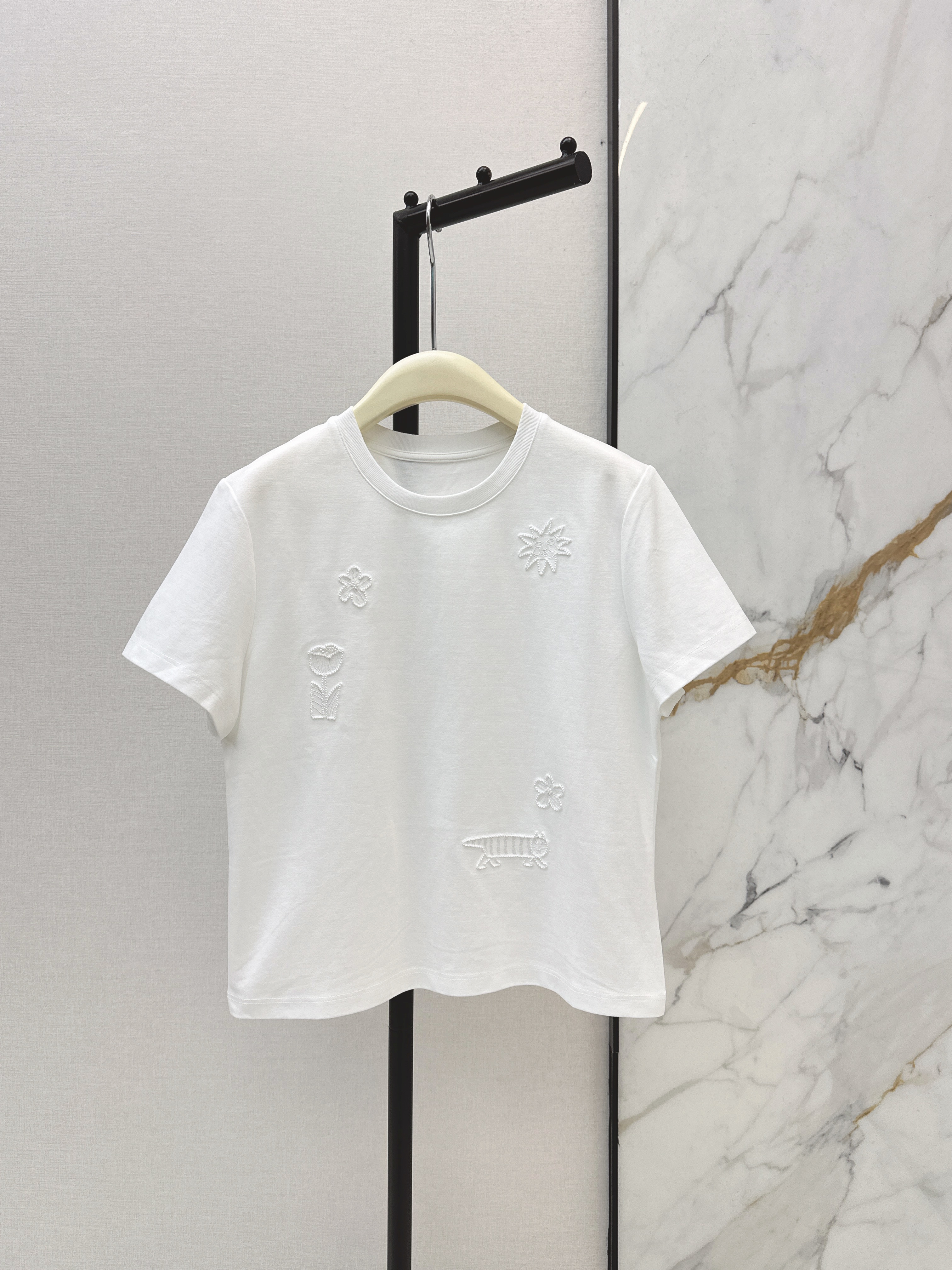 Chan 26ss beading t-shirt