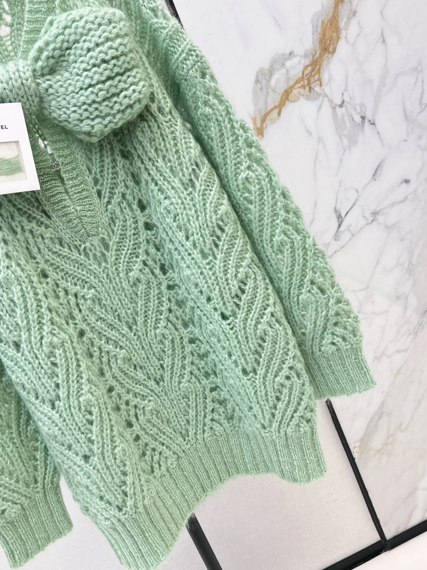 Chan 26ss knit bow dress