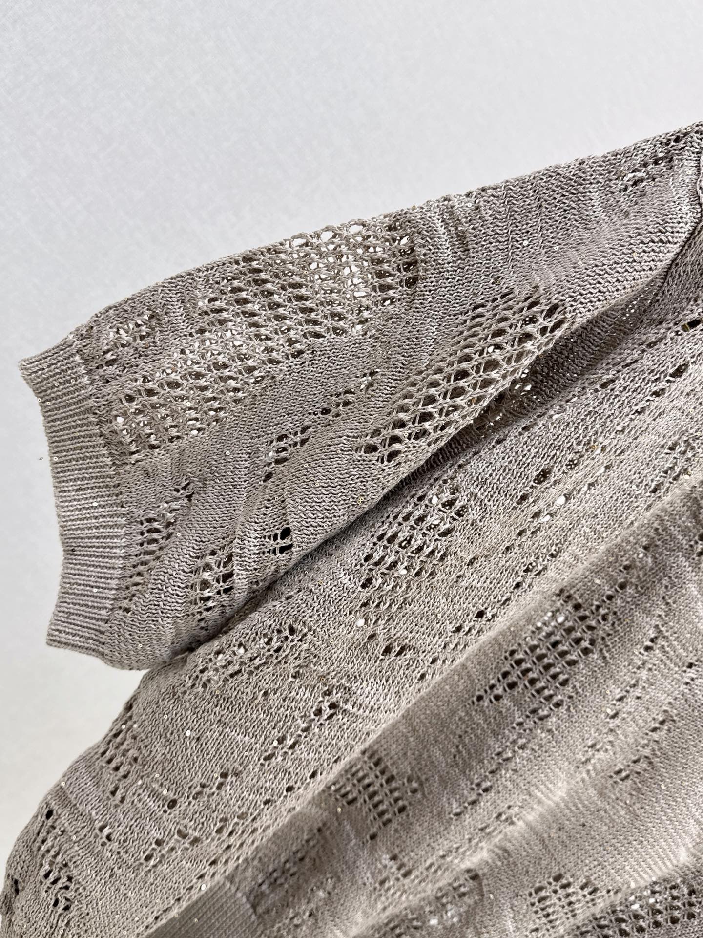 Brun 26ss hollow knitwear