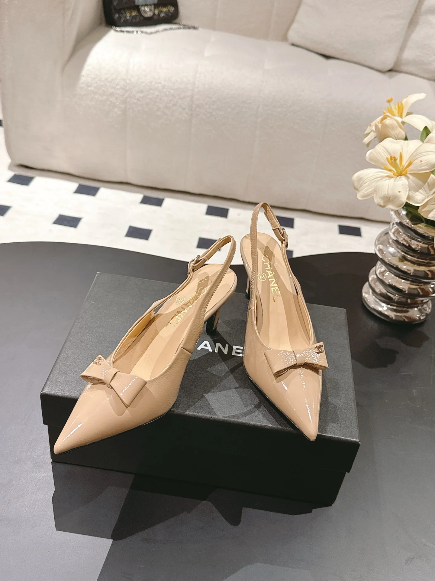 Chan 25fw slingback heels