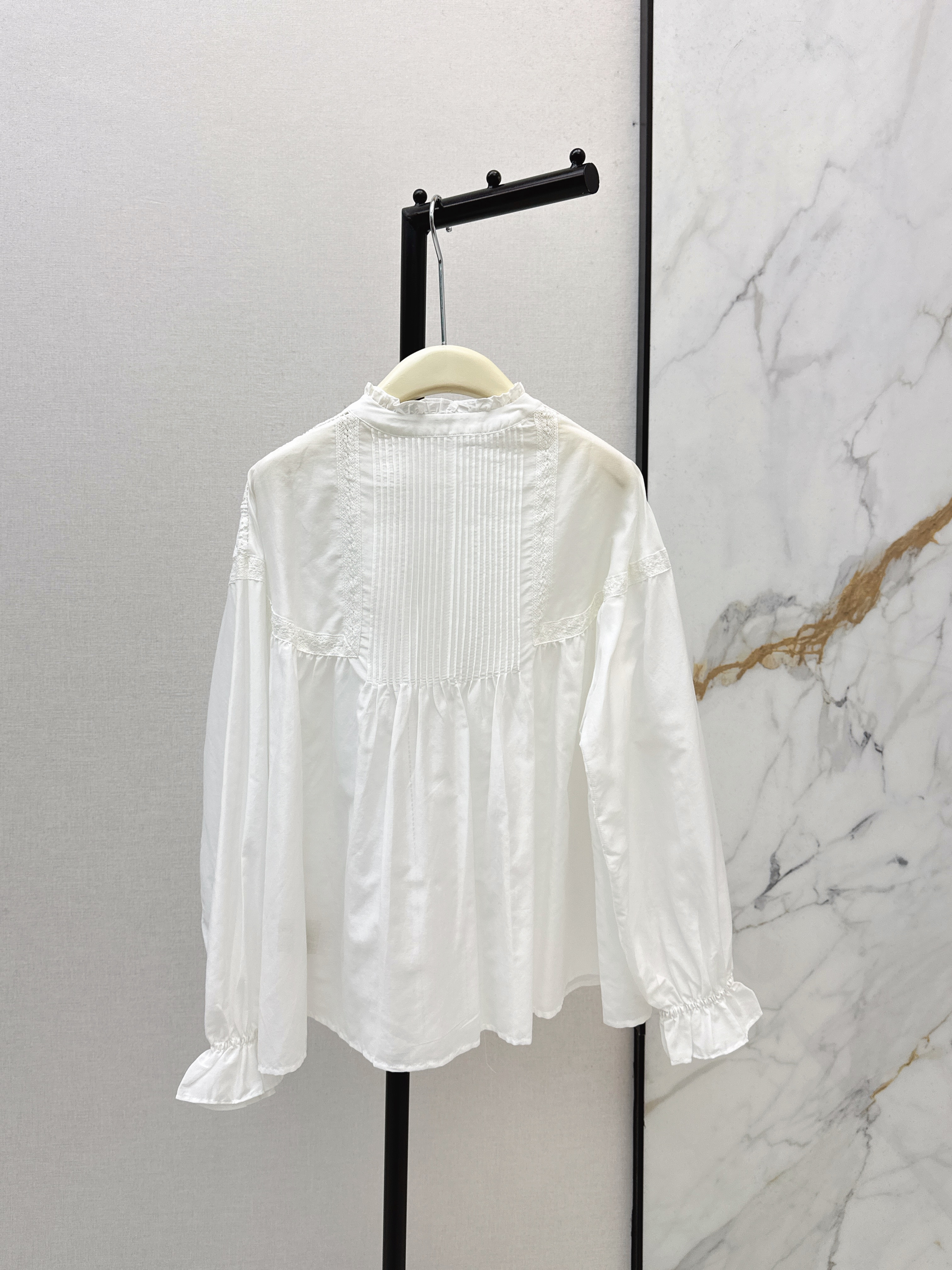 ES 26ss hollow lace shirt
