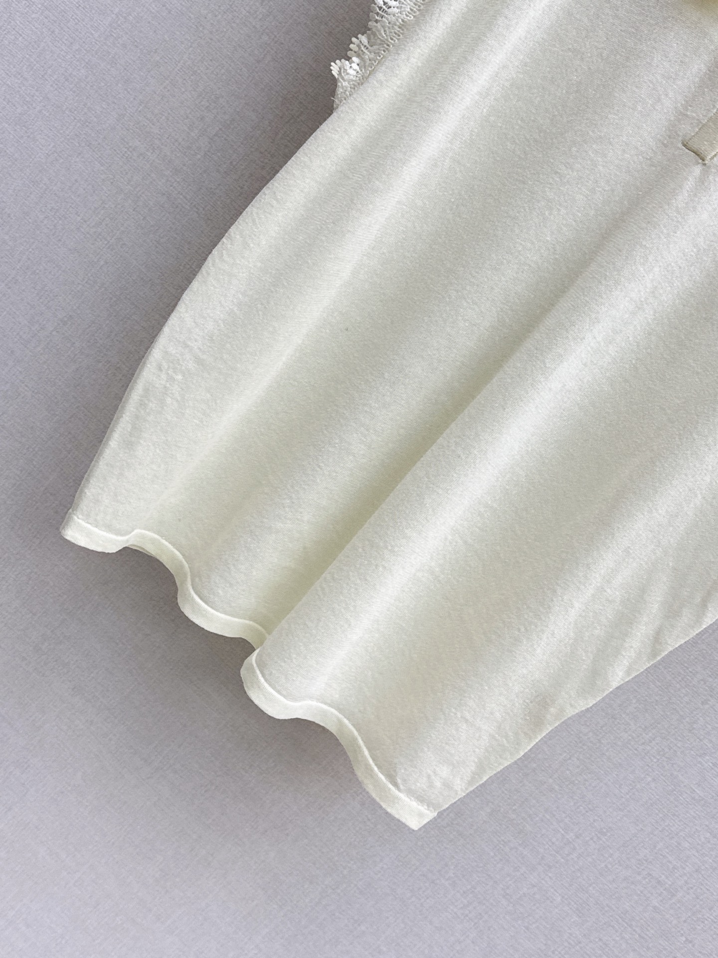ES 26ss lace trim knitwear
