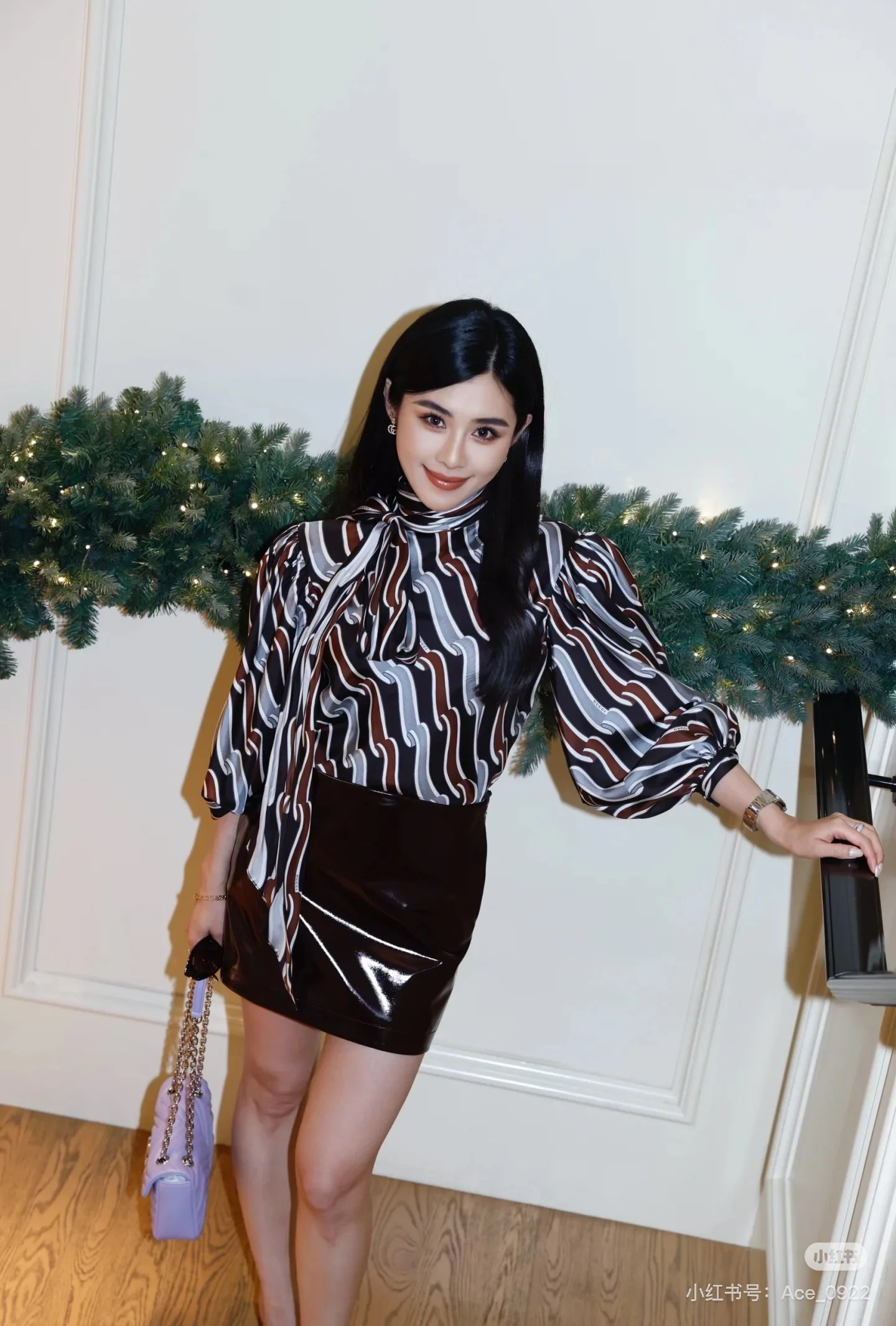 Gucc 26ss print silk shirt