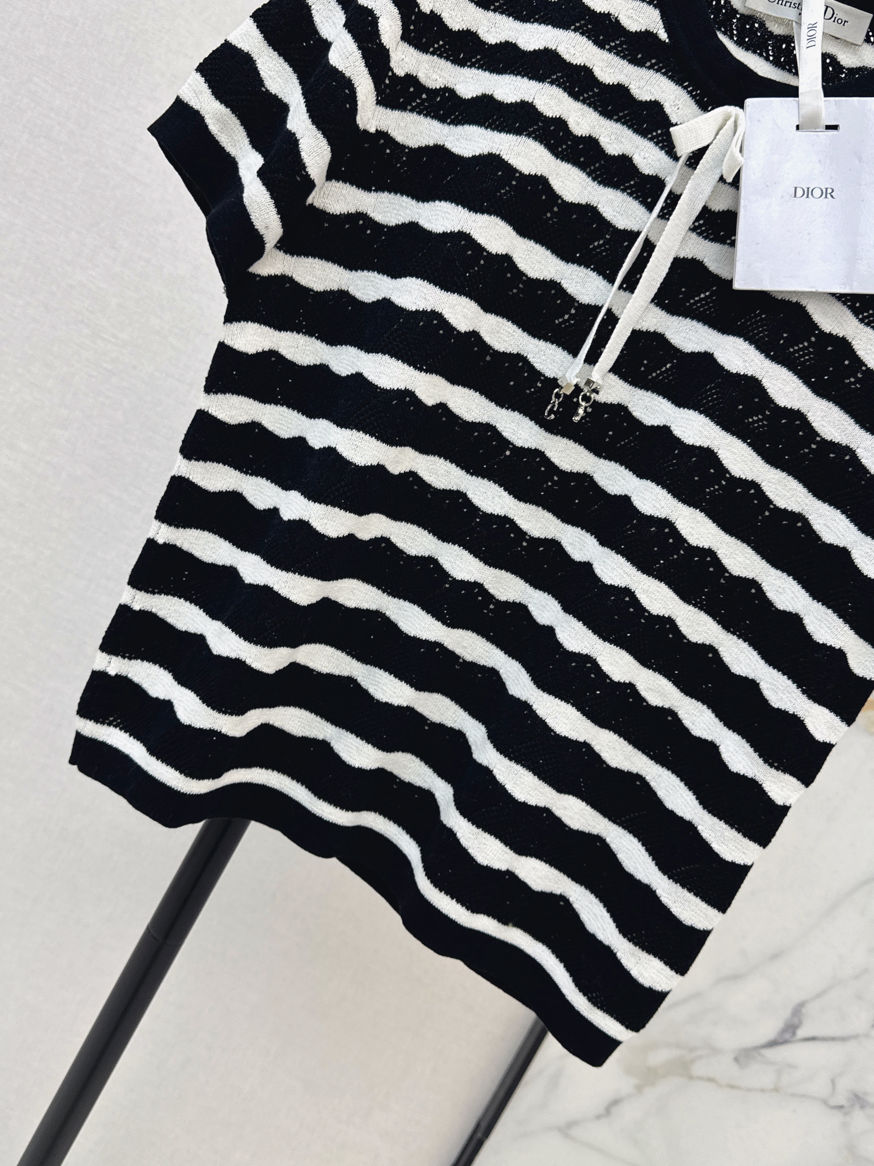 CD 26ss hollow stripe knitwear
