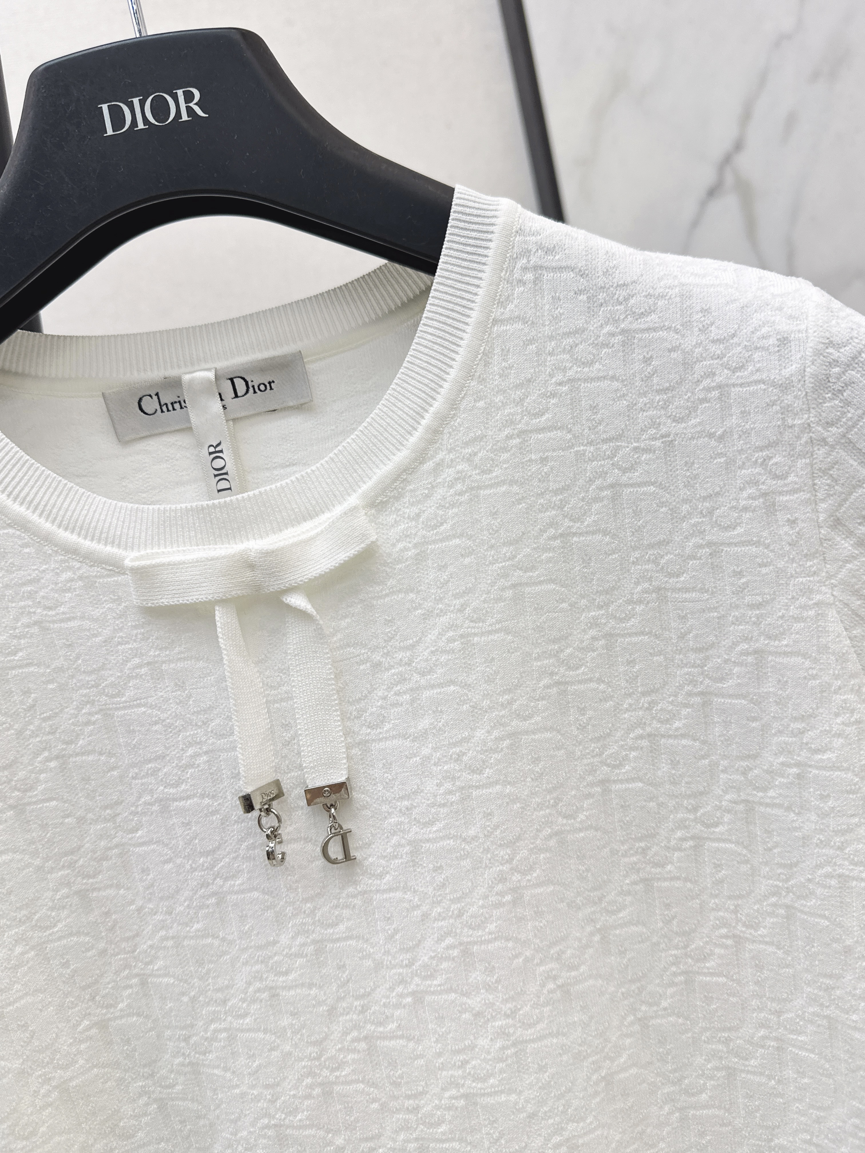 CD 26ss bow knit sweater