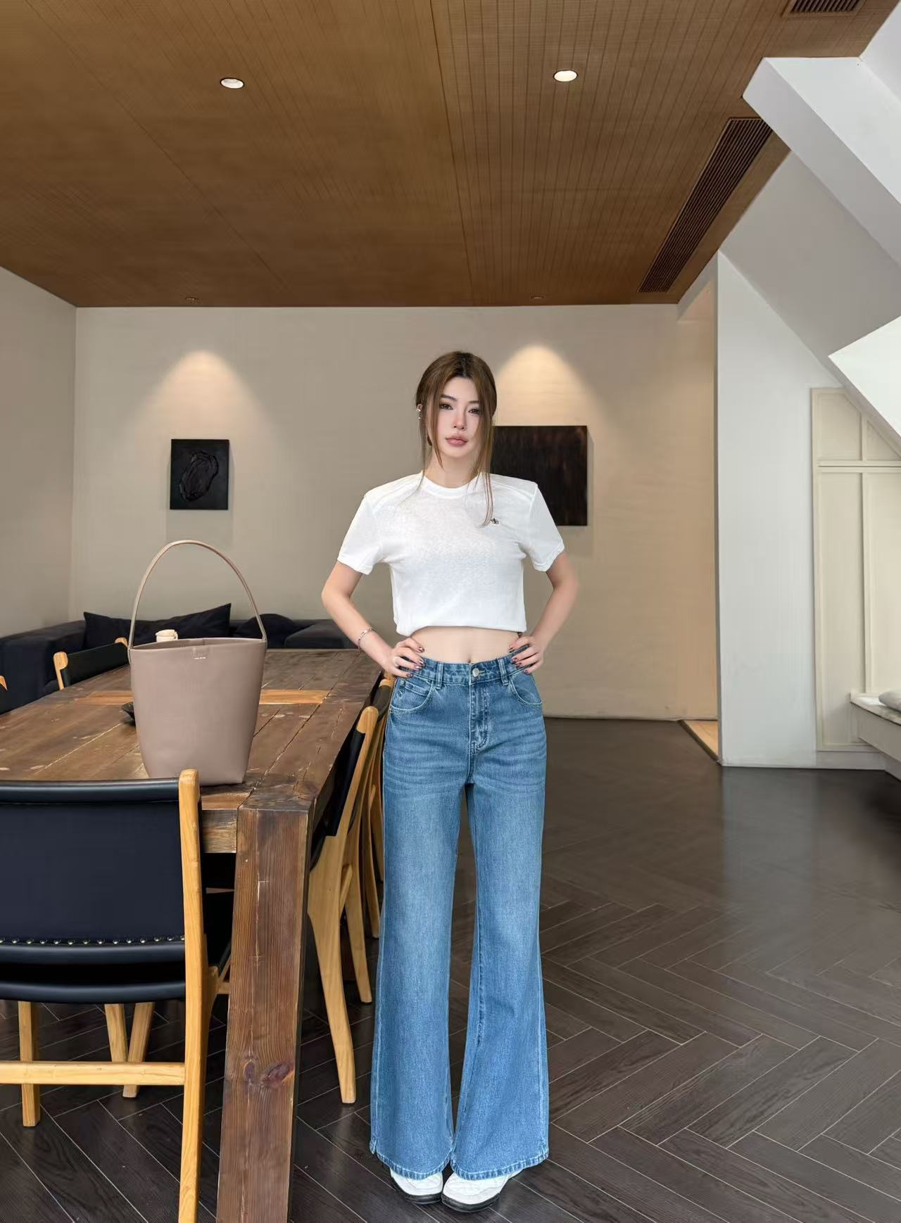 Loe 26ss cropped jeans