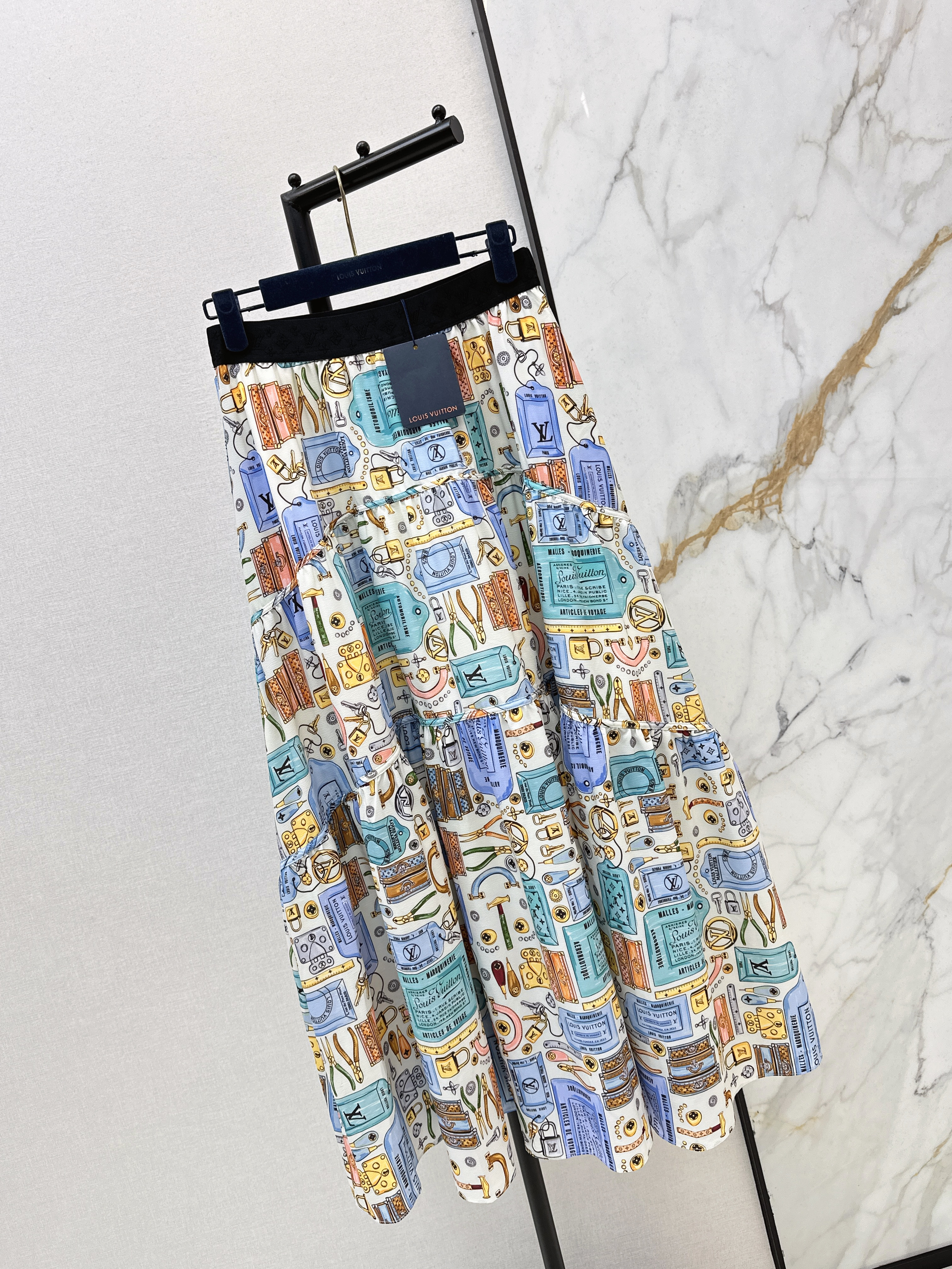 Loui 26ss print skirt