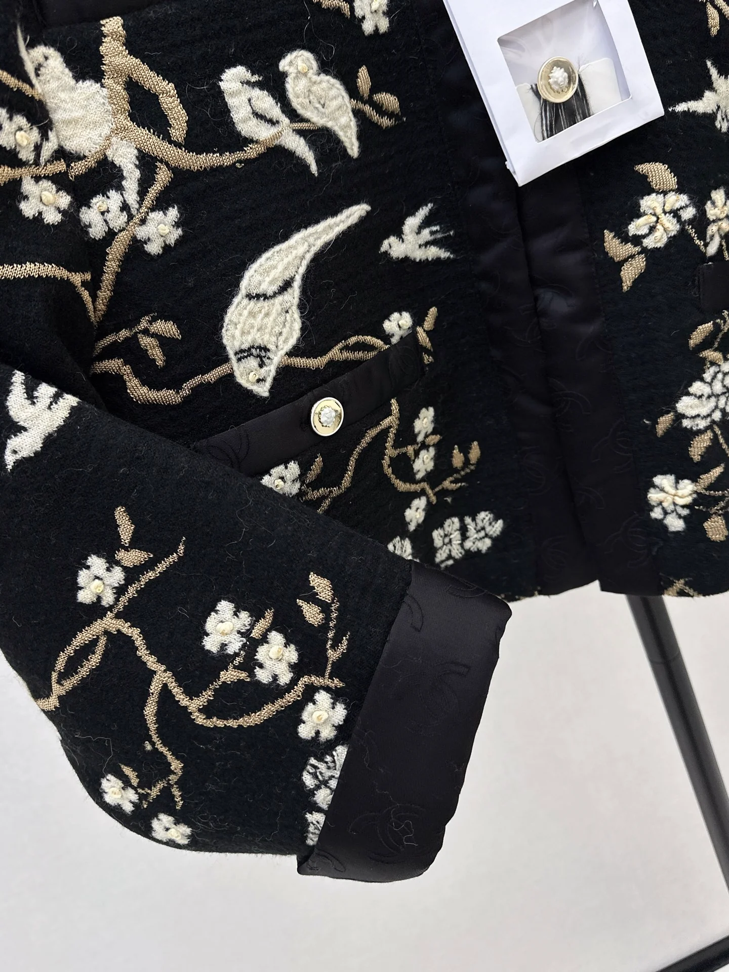 Chan 26ss embroidery jacquard jacket