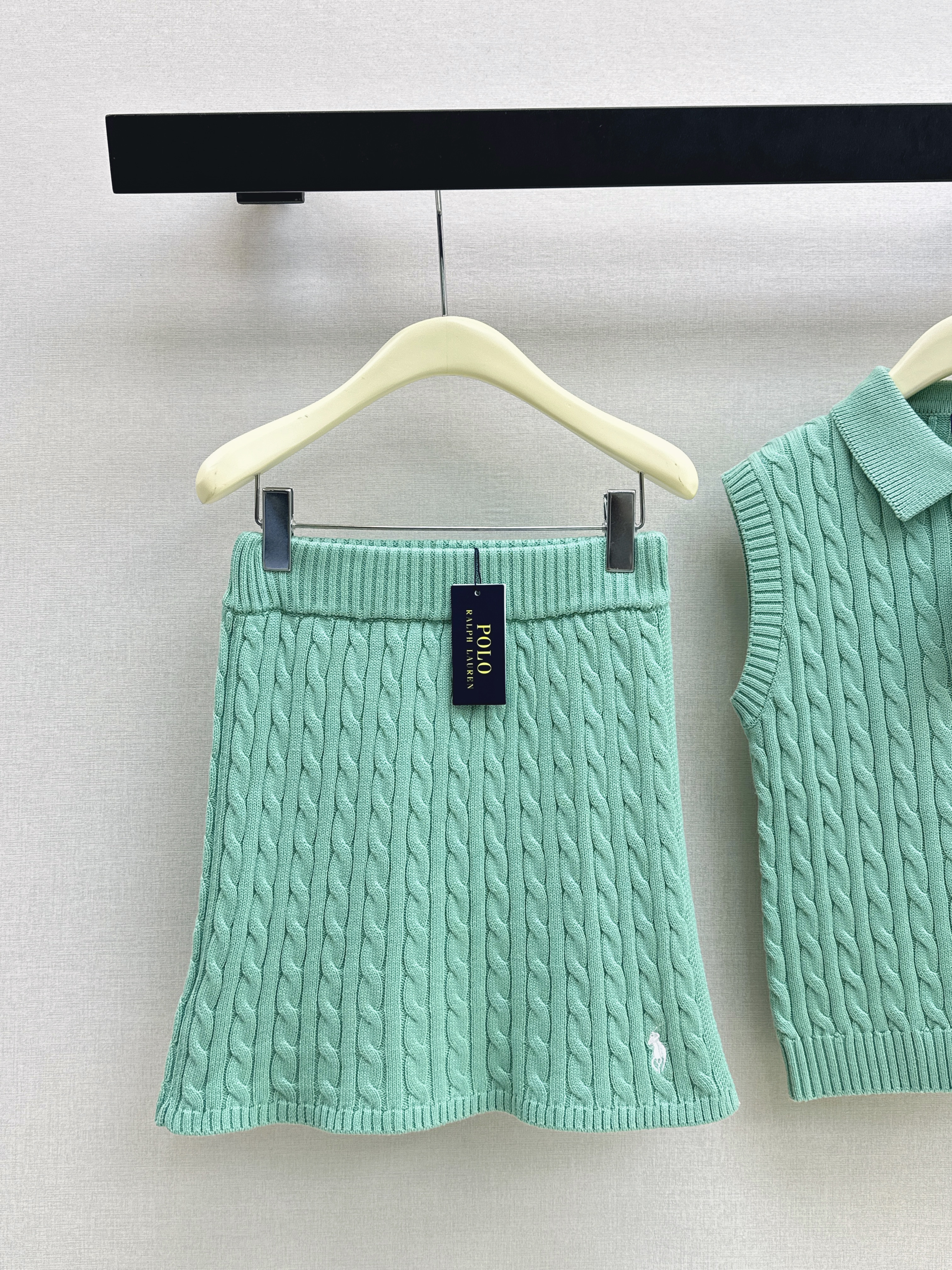 Ralp 26ss polo vest skirt set