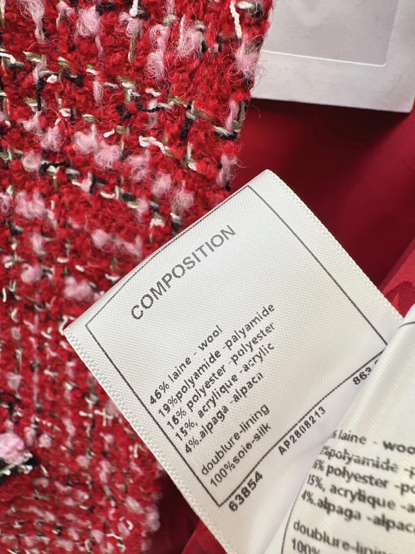 Chan 25fw tweed vest