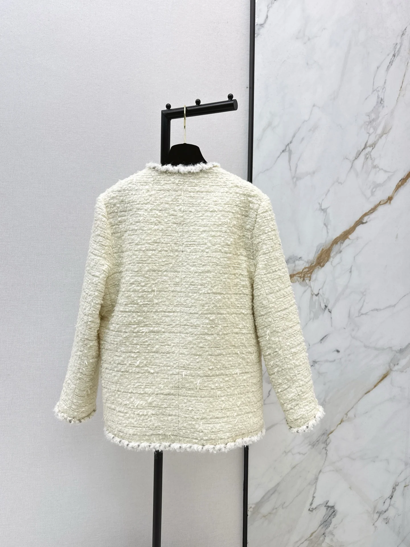 Chan 26ss woven tweed down jacket