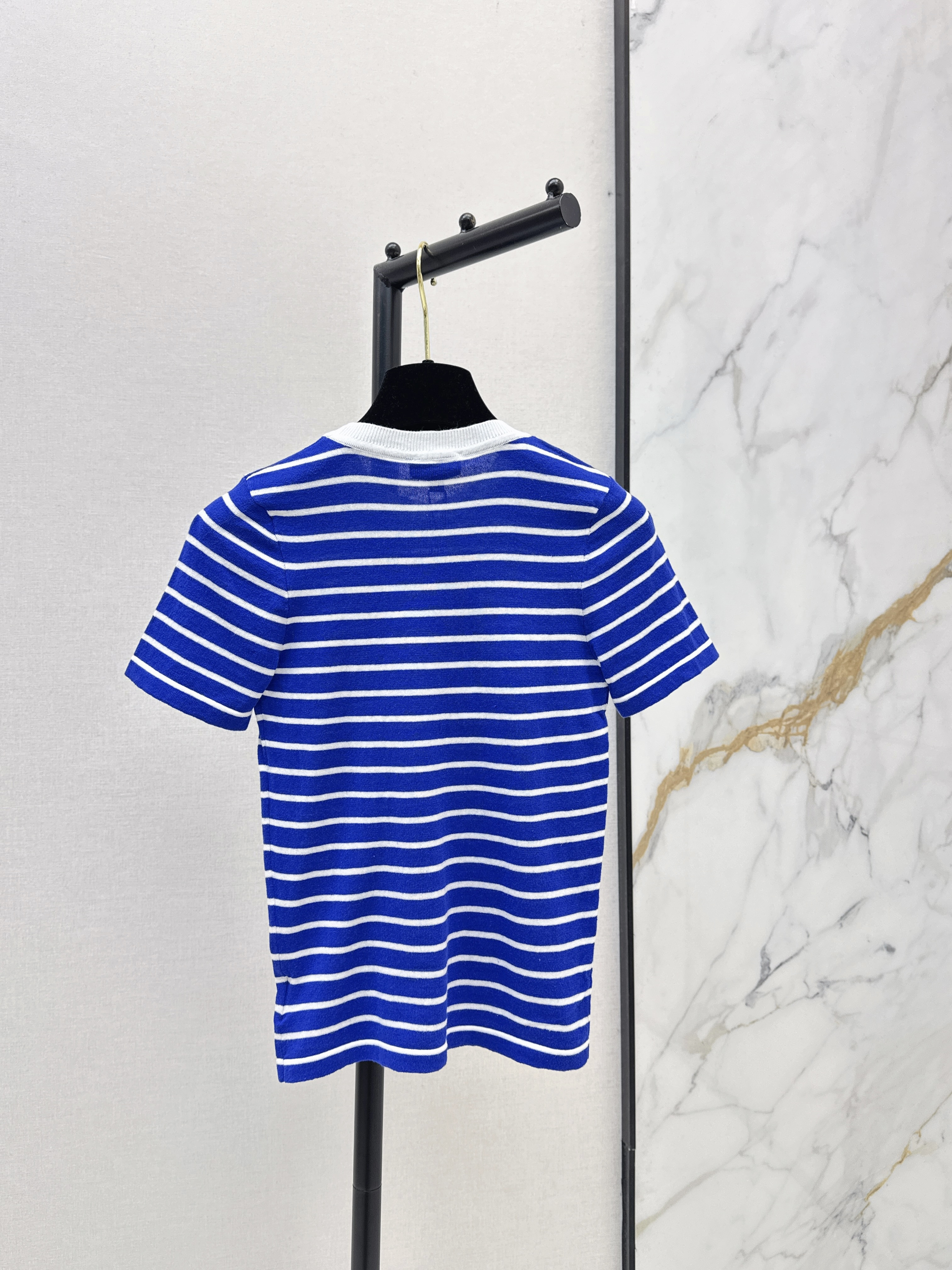 Chan 26ss stripe knit top
