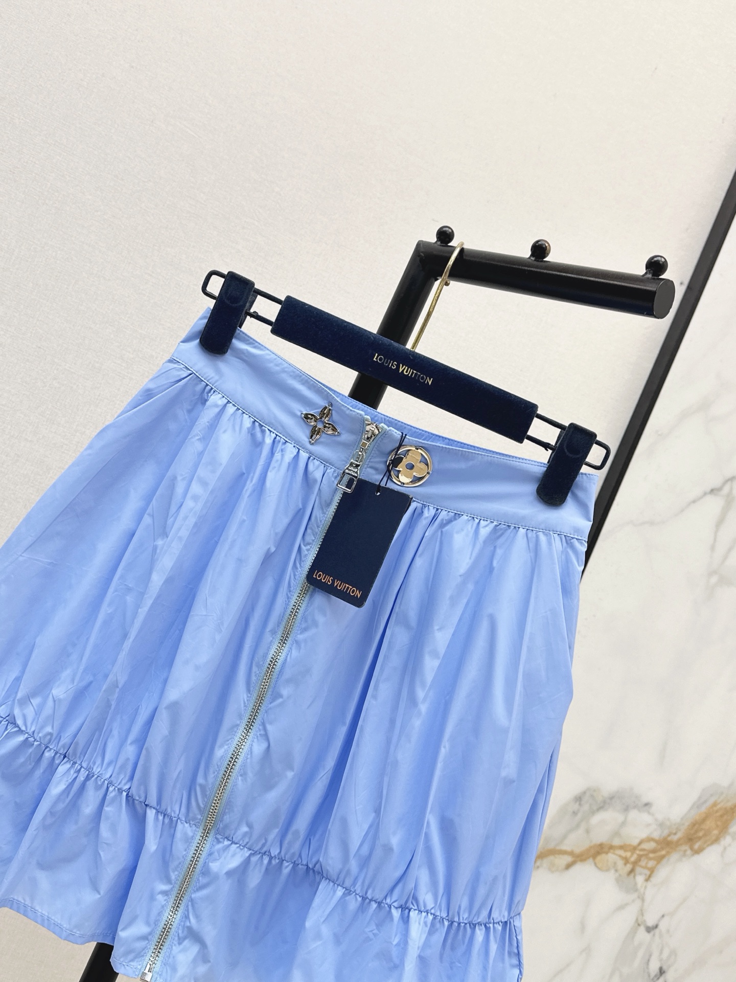 Loui 26ss zip-up skirt