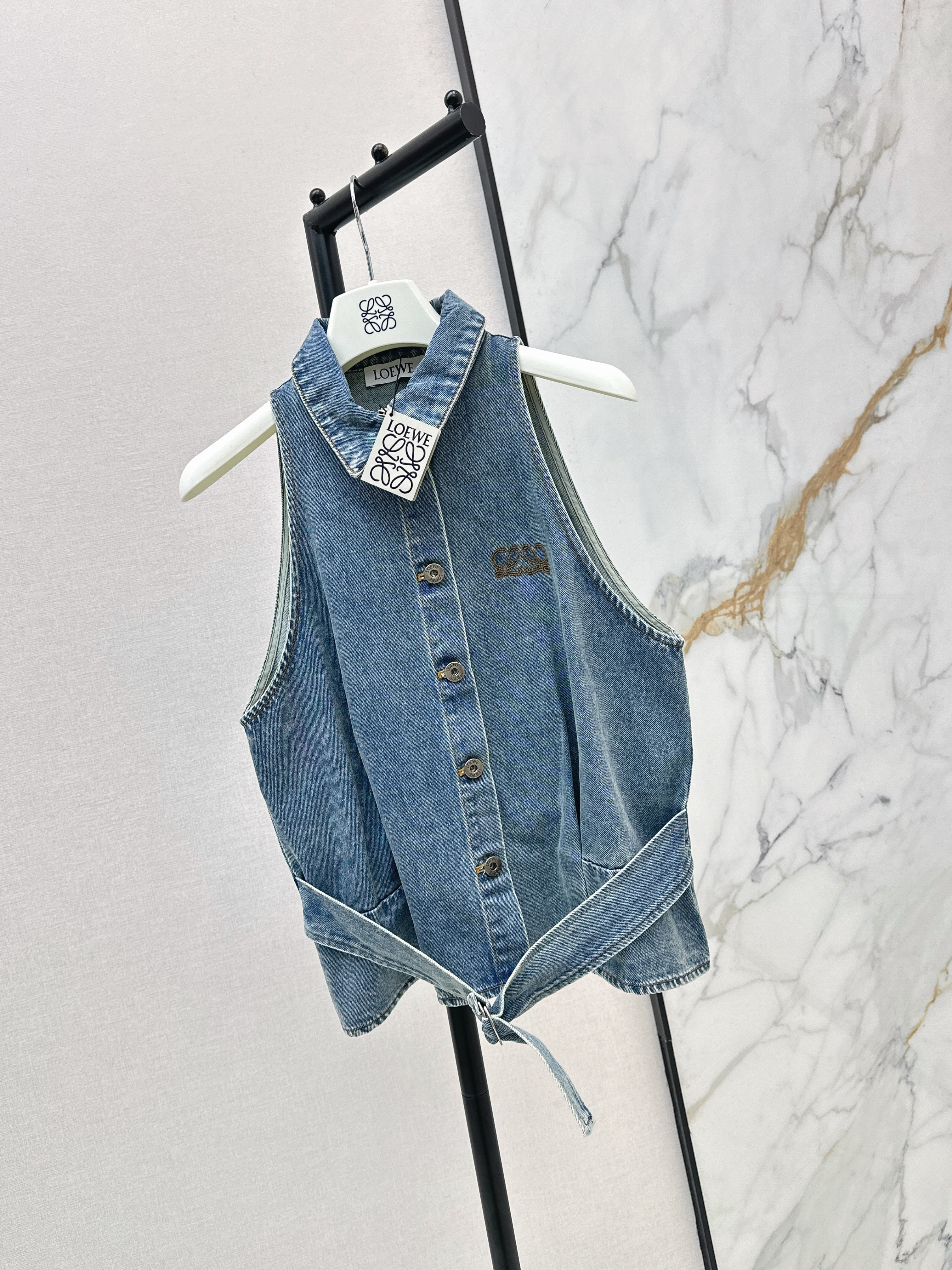 Loe 26ss denim vest