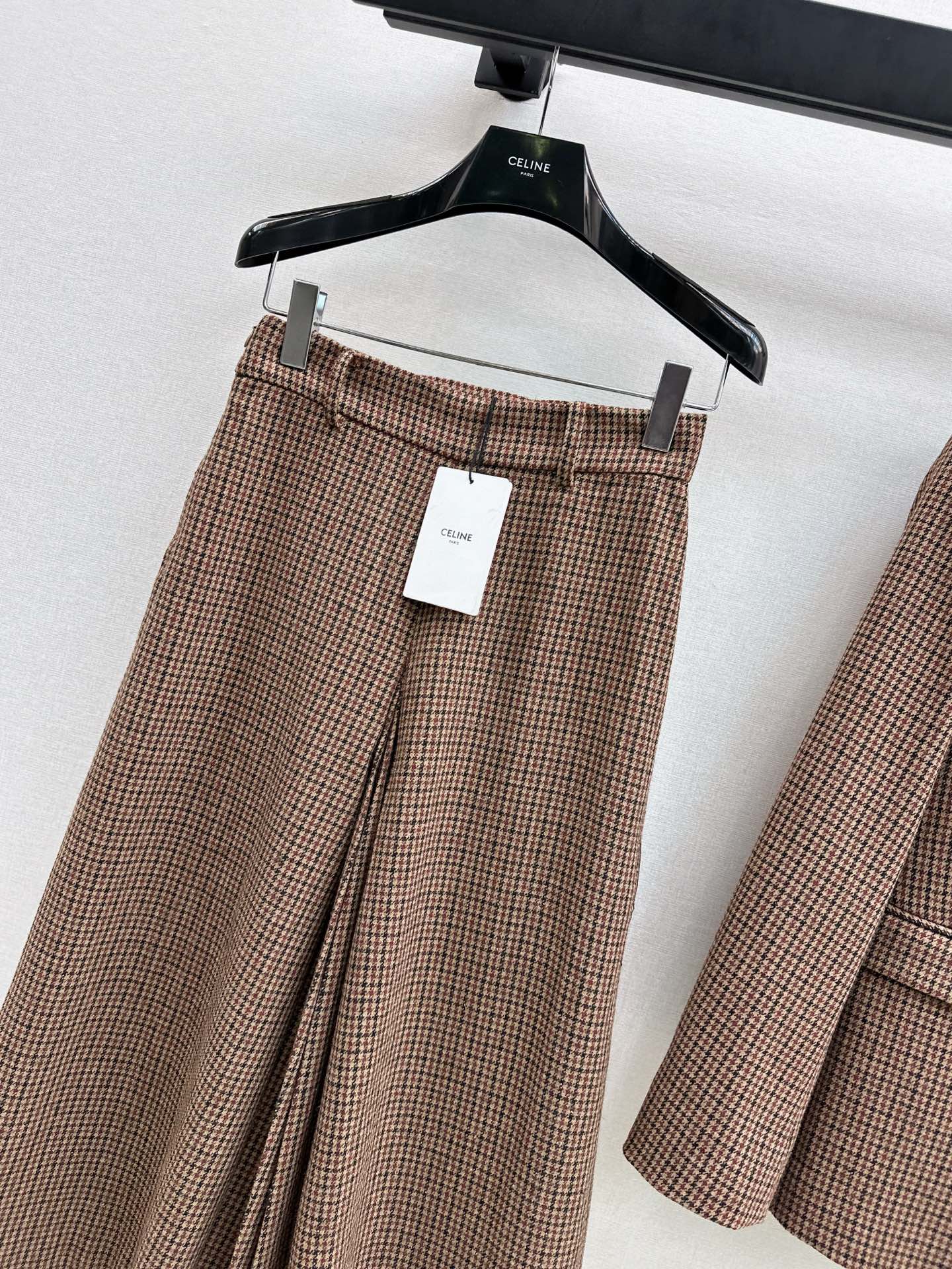 Celi 25fw check dress pants