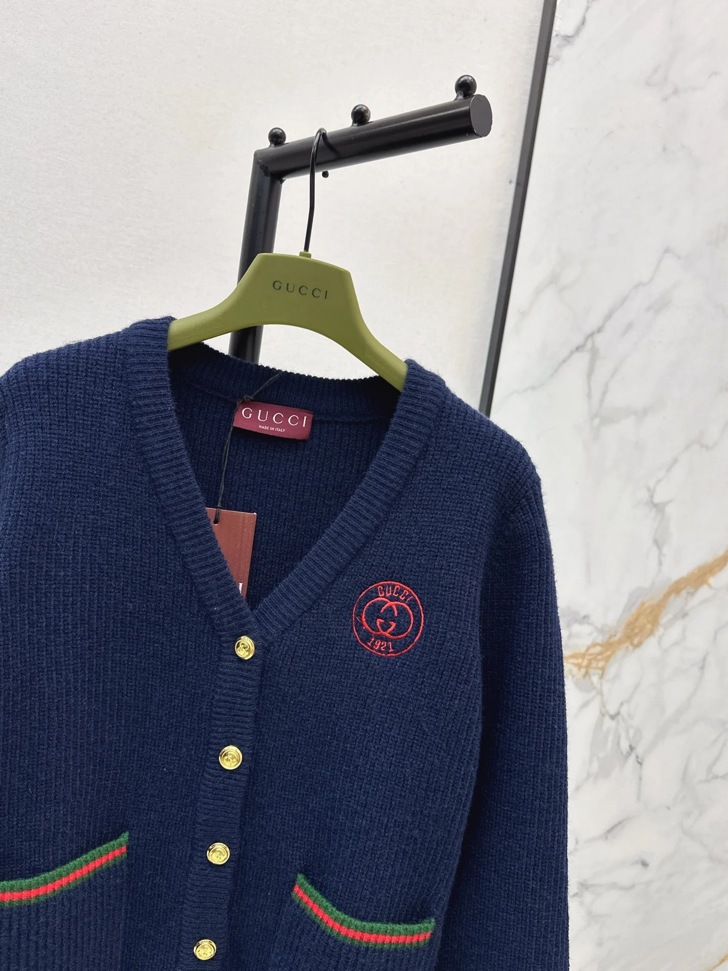 Gucc 25fw jacquard knit cardigan