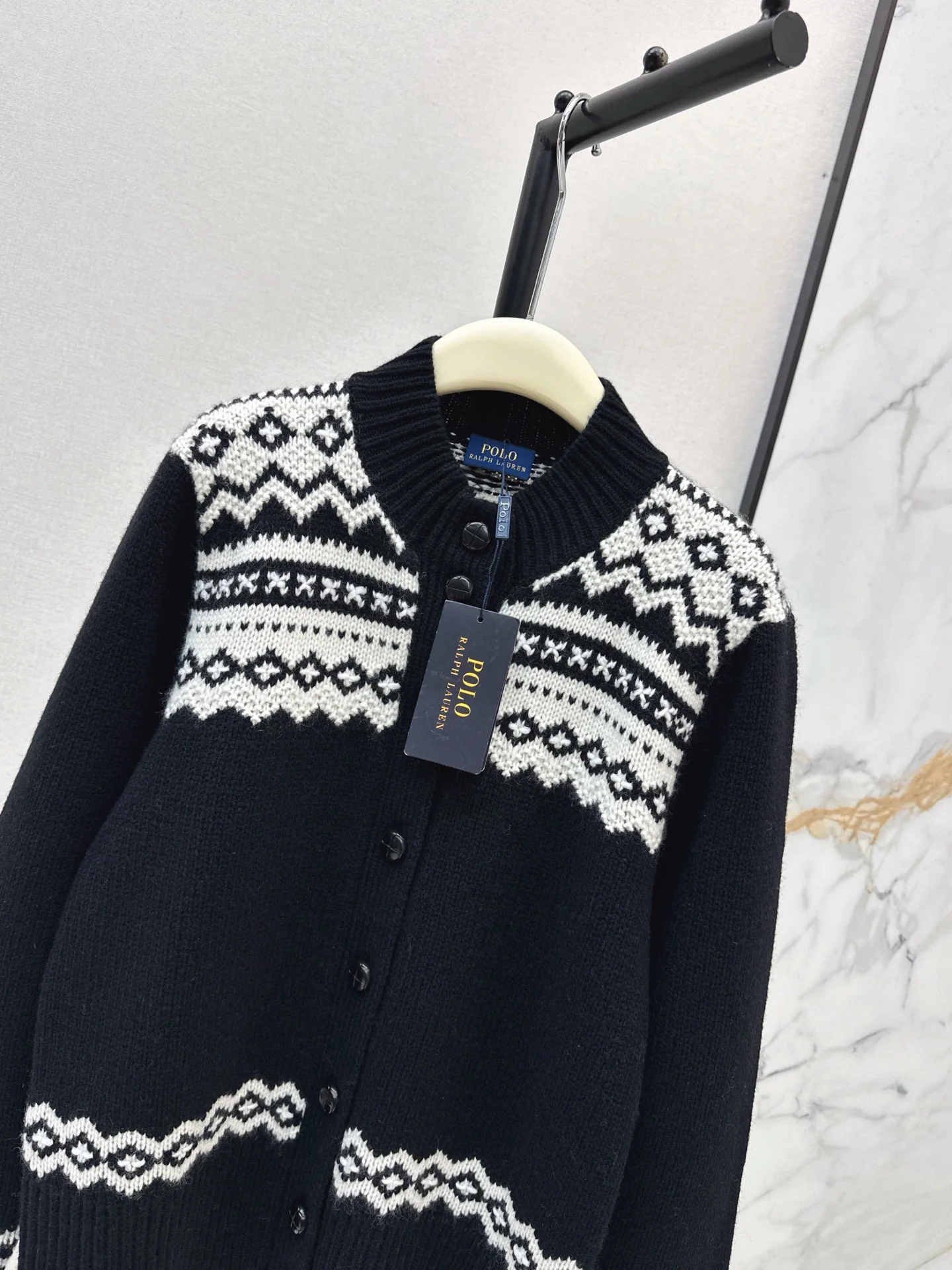 Ralp 26ss fair isle knit cardigan