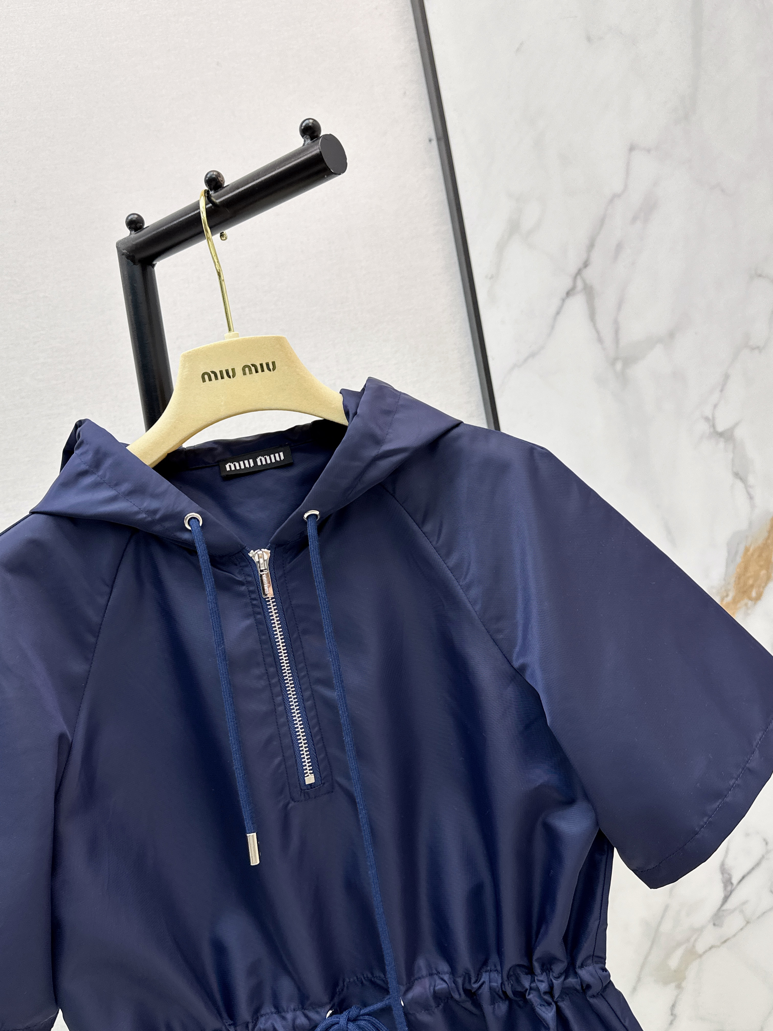 Miu 26ss hooded dress