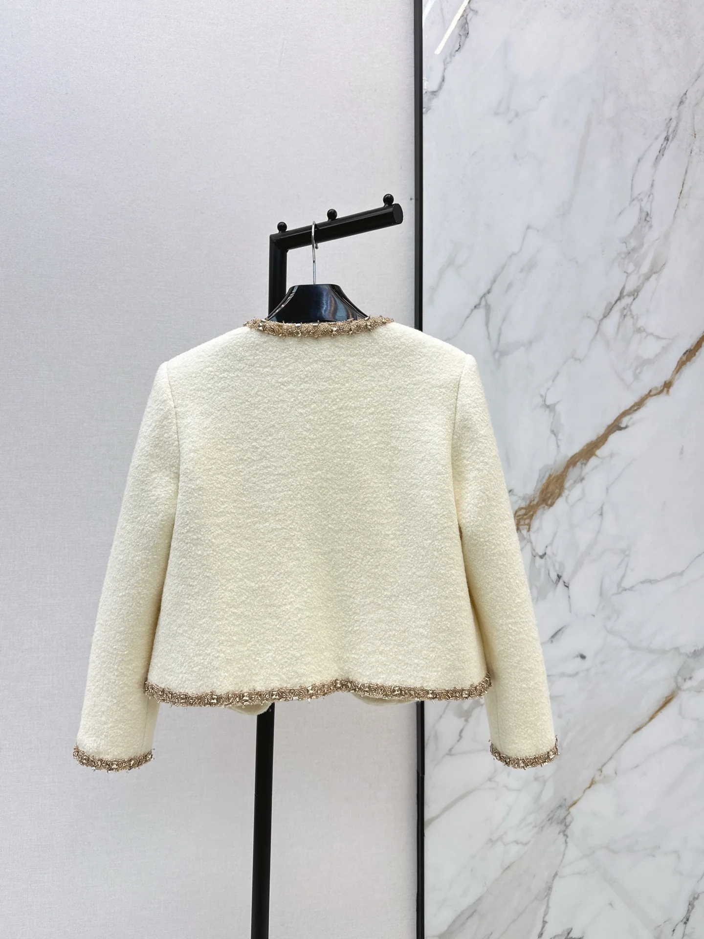 Celi 25fw beading woven jacket