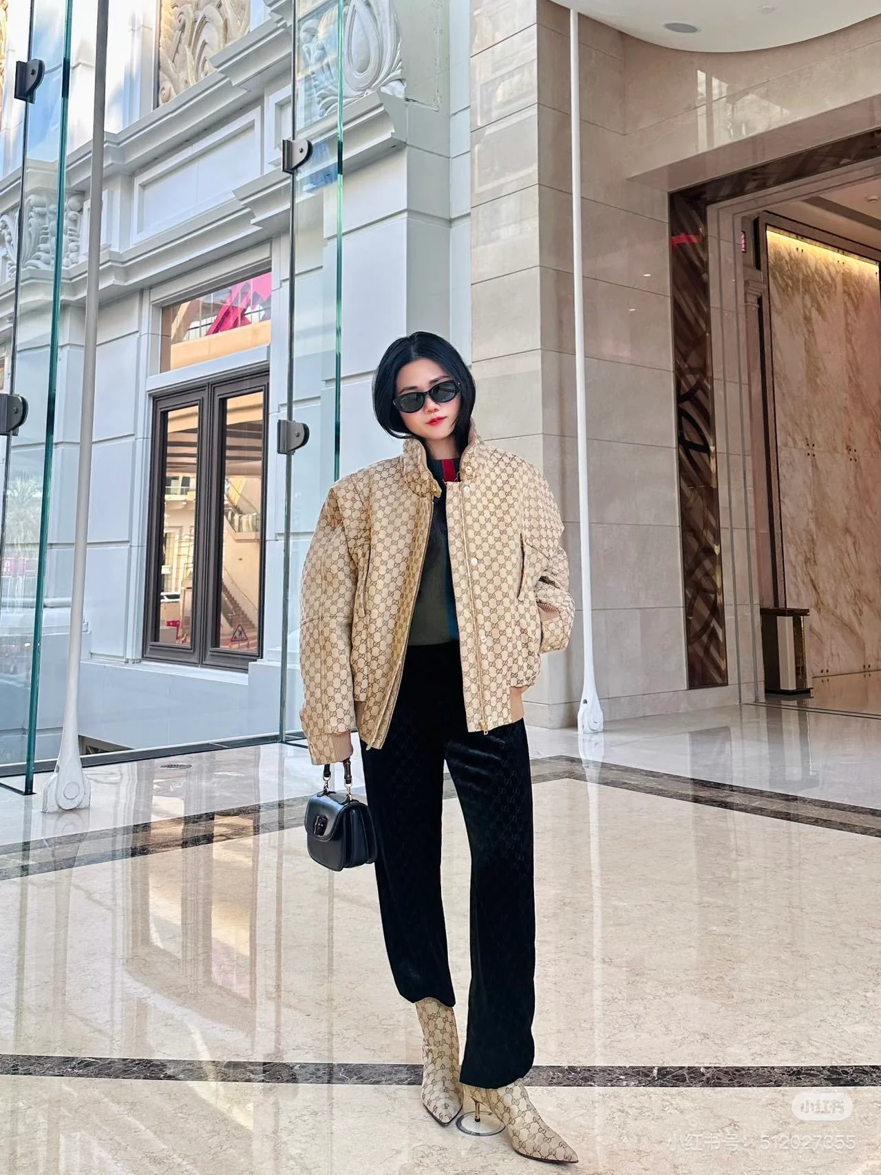 Gucc 26ss jacquard trench coats