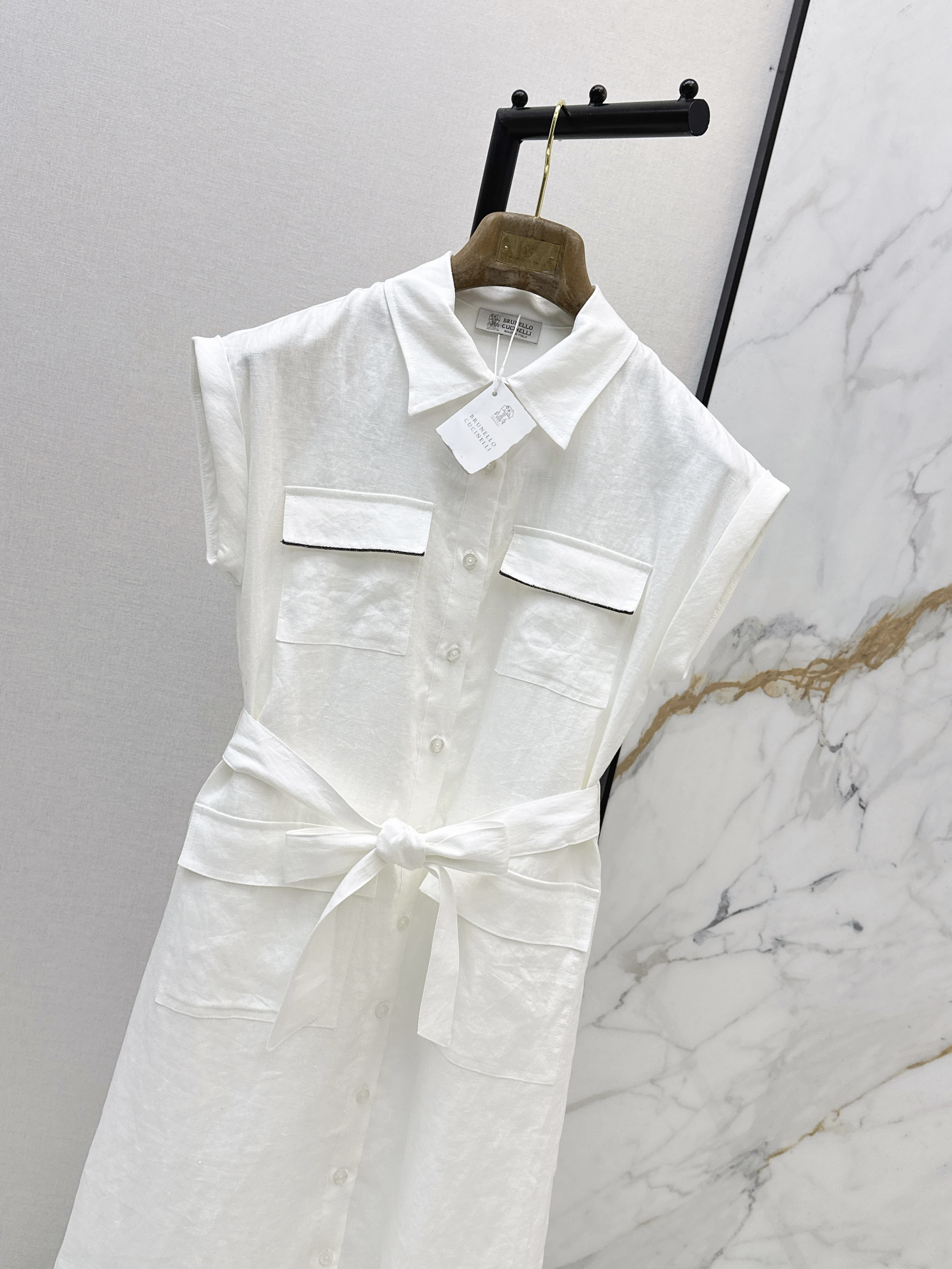 Brun 26ss linen dress