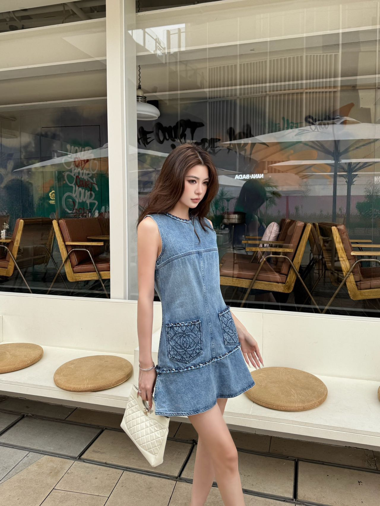 Chan 26ss denim dress