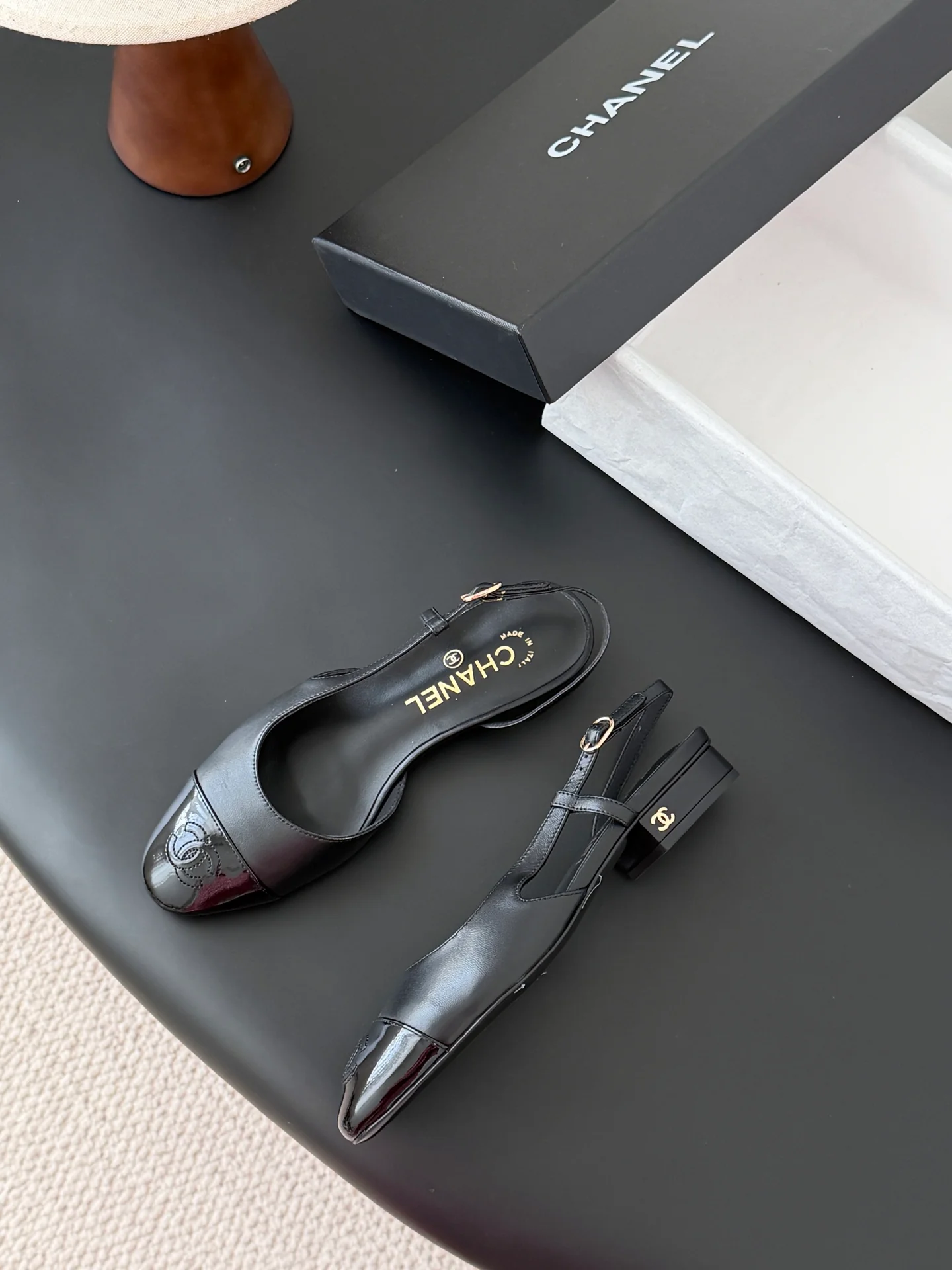 Chan 25fw slingback mary jane shoes